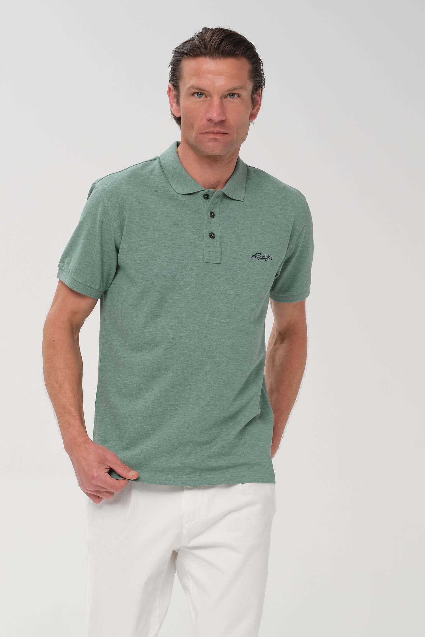 ΑΝΔΡΙΚΟ ΠΡΑΣΙΝΟ ΚΟΝΤΟΜΑΝΙΚΟ POLO PORTOBELLO'S REGULAR FIT