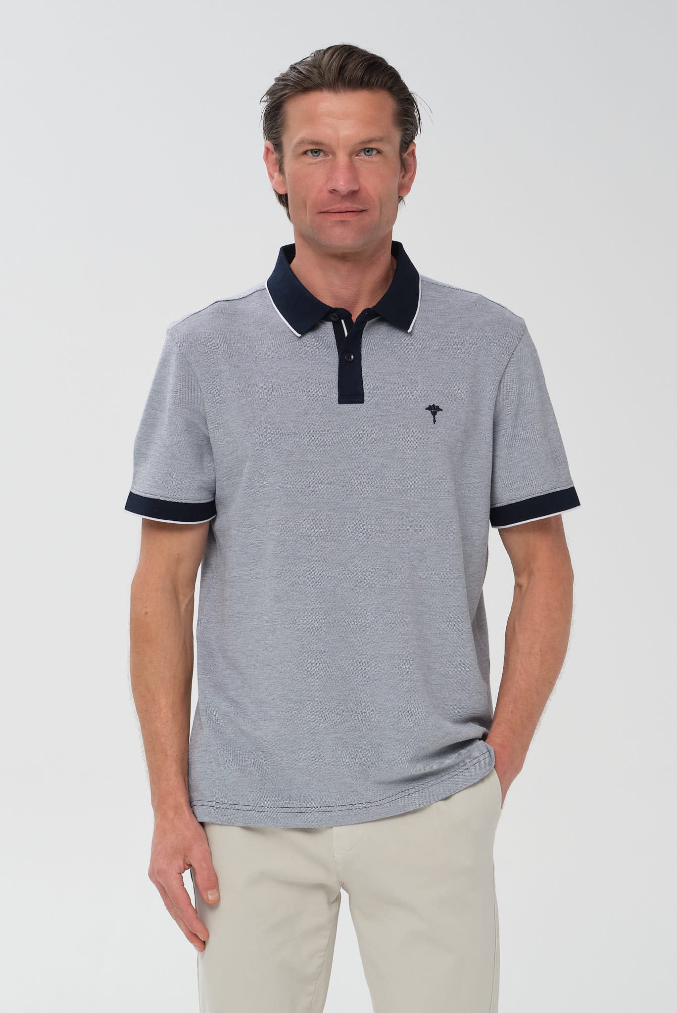 ΑΝΔΡΙΚΟ ΜΠΛΕ ΚΟΝΤΟΜΑΝΙΚΟ POLO JOOP REGULAR FIT