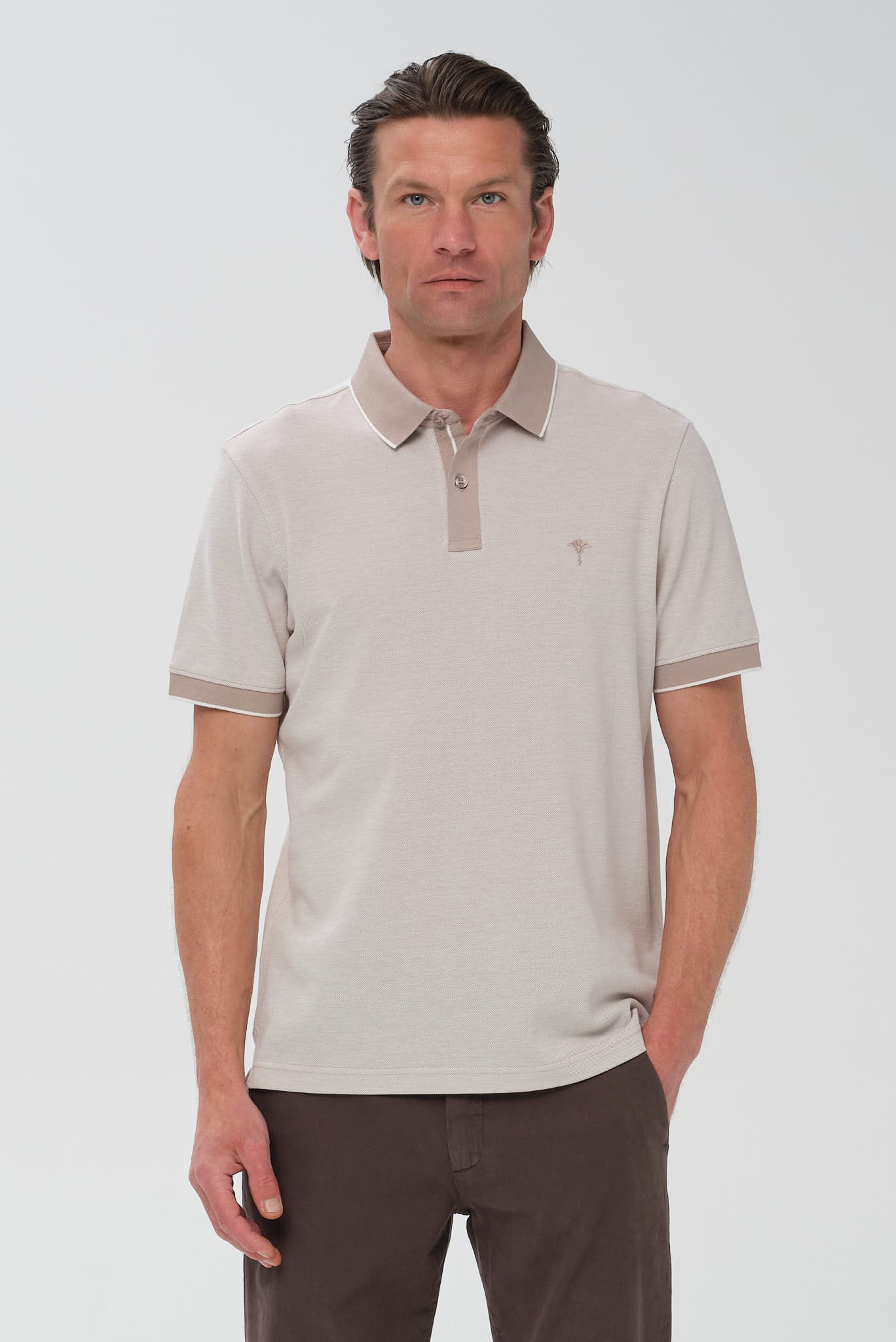 ΑΝΔΡΙΚΟ ΜΠΕΖ ΣΚΟΥΡΟ ΚΟΝΤΟΜΑΝΙΚΟ POLO JOOP REGULAR FIT