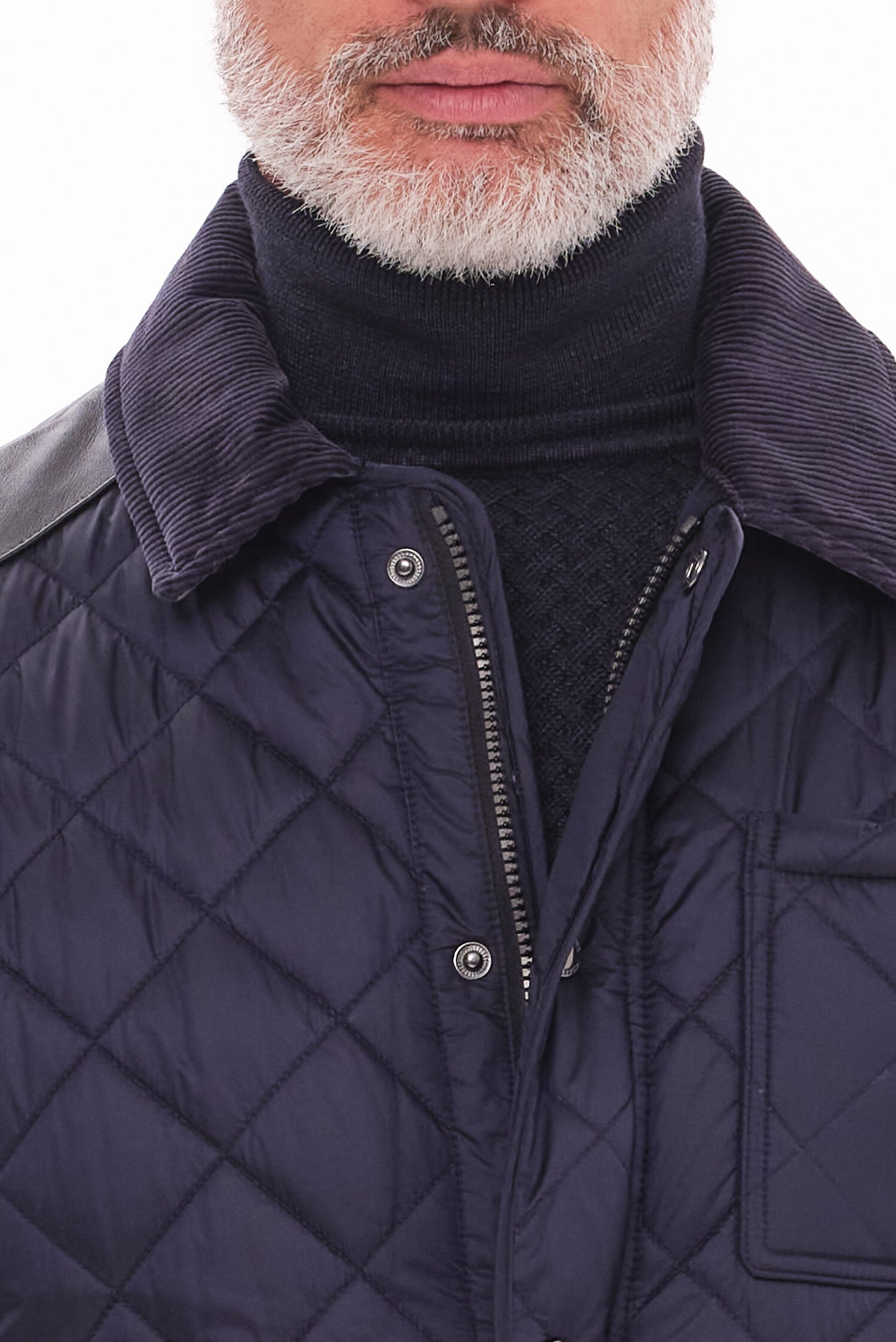 ΑΝΔΡΙΚΟ ΜΠΛΕ ΜΠΟΥΦΑΝ MILESTONE ΜΕ ΚΑΠΙΤΟΝΕ ΣΧΕΔΙΟ REGULAR FIT