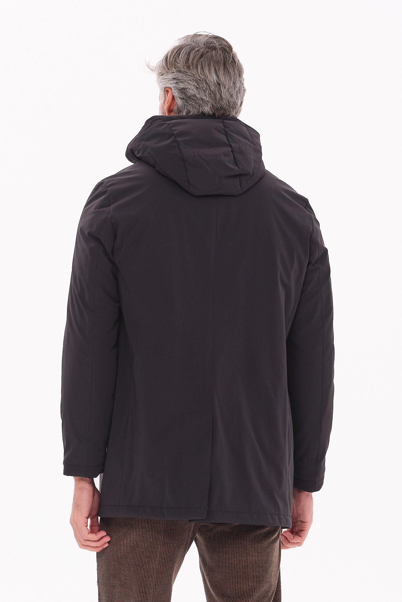 ΑΝΔΡΙΚΟ ΜΑΥΡΟ ΜΠΟΥΦΑΝ ΜΕ ΑΠΟΣΠΩΜΕΝΗ ΜΟΣΤΡΑ ΚΑΙ ΚΟΥΚΟΥΛΑ PORTOBELLO'S REGULAR FIT