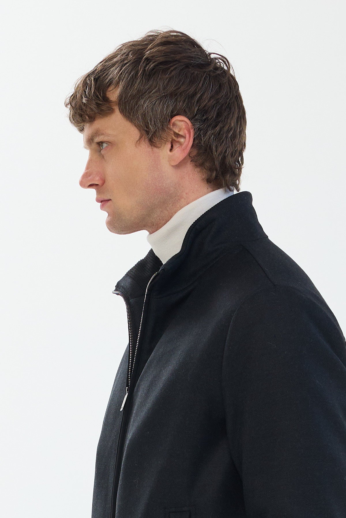 ΑΝΔΡΙΚΟ ΜΑΥΡΟ ΜΑΛΛΙΝΟ ΤΖΑΚΕΤ PORTOBELLO'S  REGULAR FIT