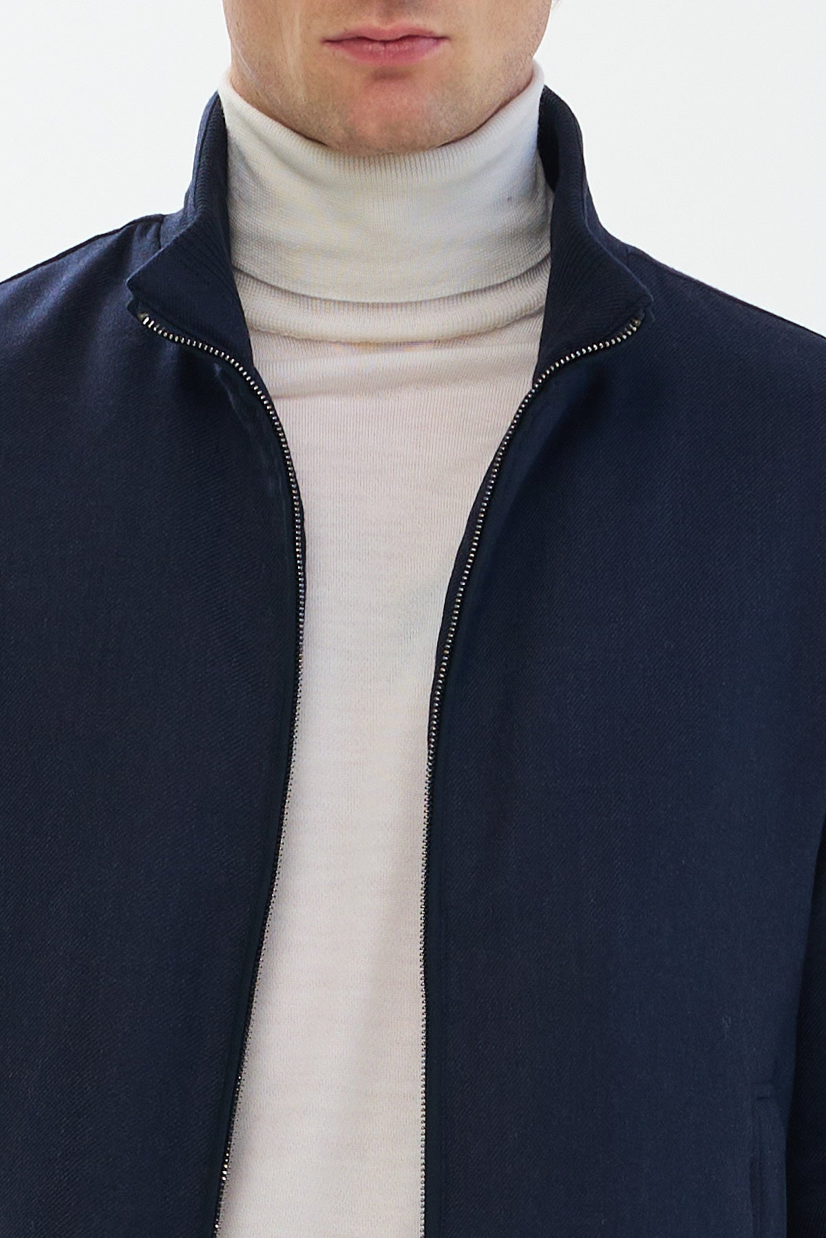 ΑΝΔΡΙΚΟ ΜΠΛΕ ΜΑΛΛΙΝΟ ΤΖΑΚΕΤ PORTOBELLO'S  REGULAR FIT