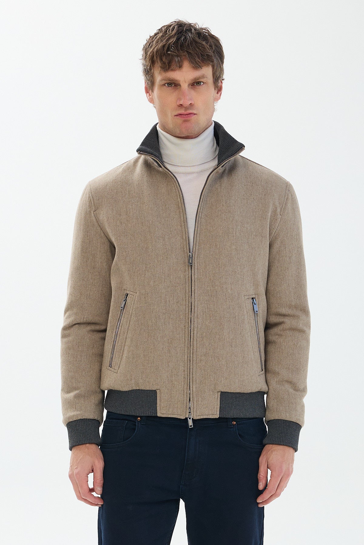 ΑΝΔΡΙΚΟ ΜΠΕΖ ΣΚΟΥΡΟ ΤΖΑΚΕΤ PORTOBELLO'S  REGULAR FIT