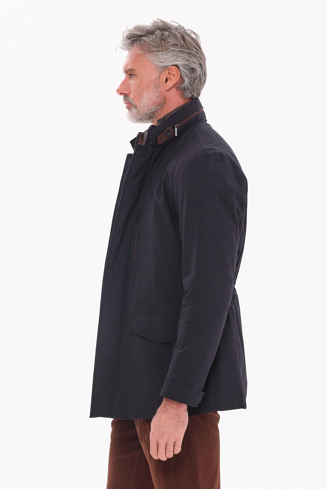 ΑΝΔΡΙΚΟ ΜΠΛΕ ΜΠΟΥΦΑΝ BUGGATI ΜΕ ΑΠΟΣΠΩΜΕΝΗ ΜΟΣΤΡΑ REGULAR FIT