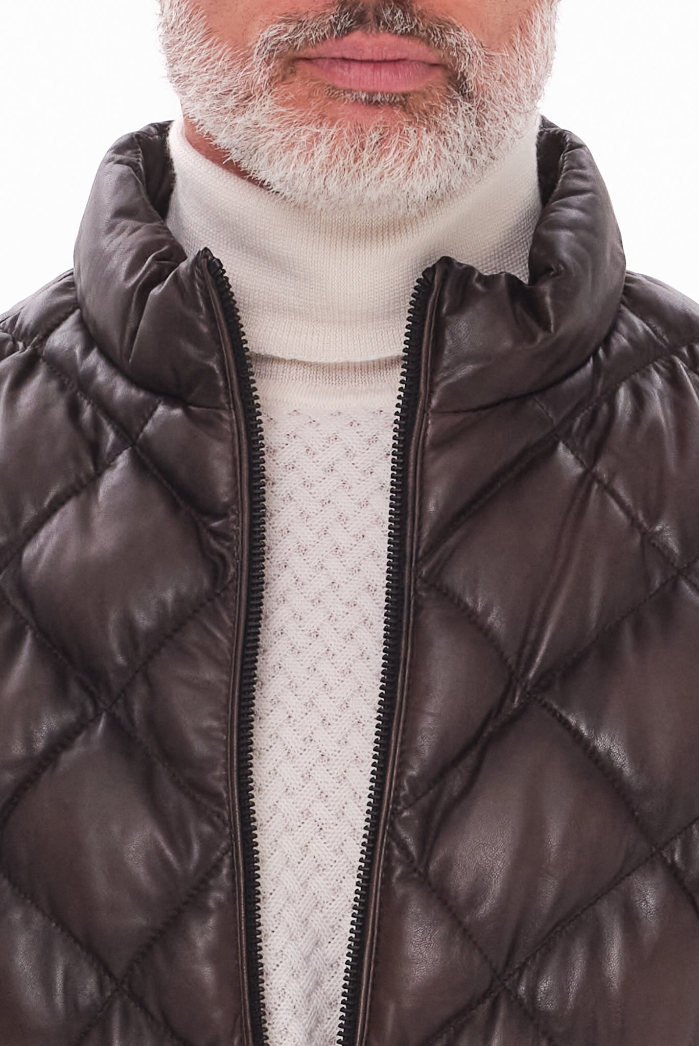 ΑΝΔΡΙΚΟ ΔΕΡΜΑΤΙΝΟ ΤΖΑΚΕΤ DONDERS ΣΕ ΚΑΦΕ ΧΡΩΜΑ ΜΕ ΚΑΠΙΤΟΝΕ ΣΧΕΔΙΟ REGULAR FIT