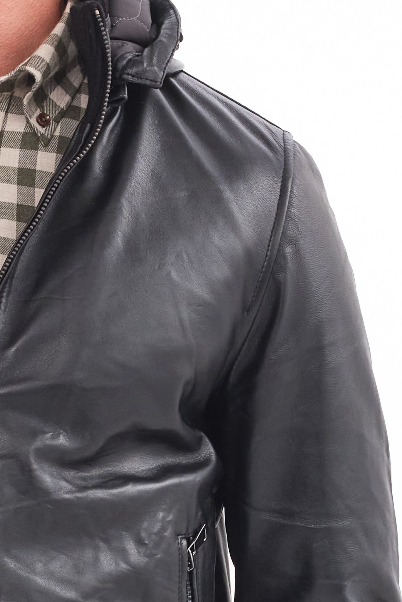 ΑΝΔΡΙΚΟ ΜΑΥΡΟ ΔΕΡΜΑΤΙΝΟ ΜΠΟΥΦΑΝ PORTOBELLO'S REGULAR FIT