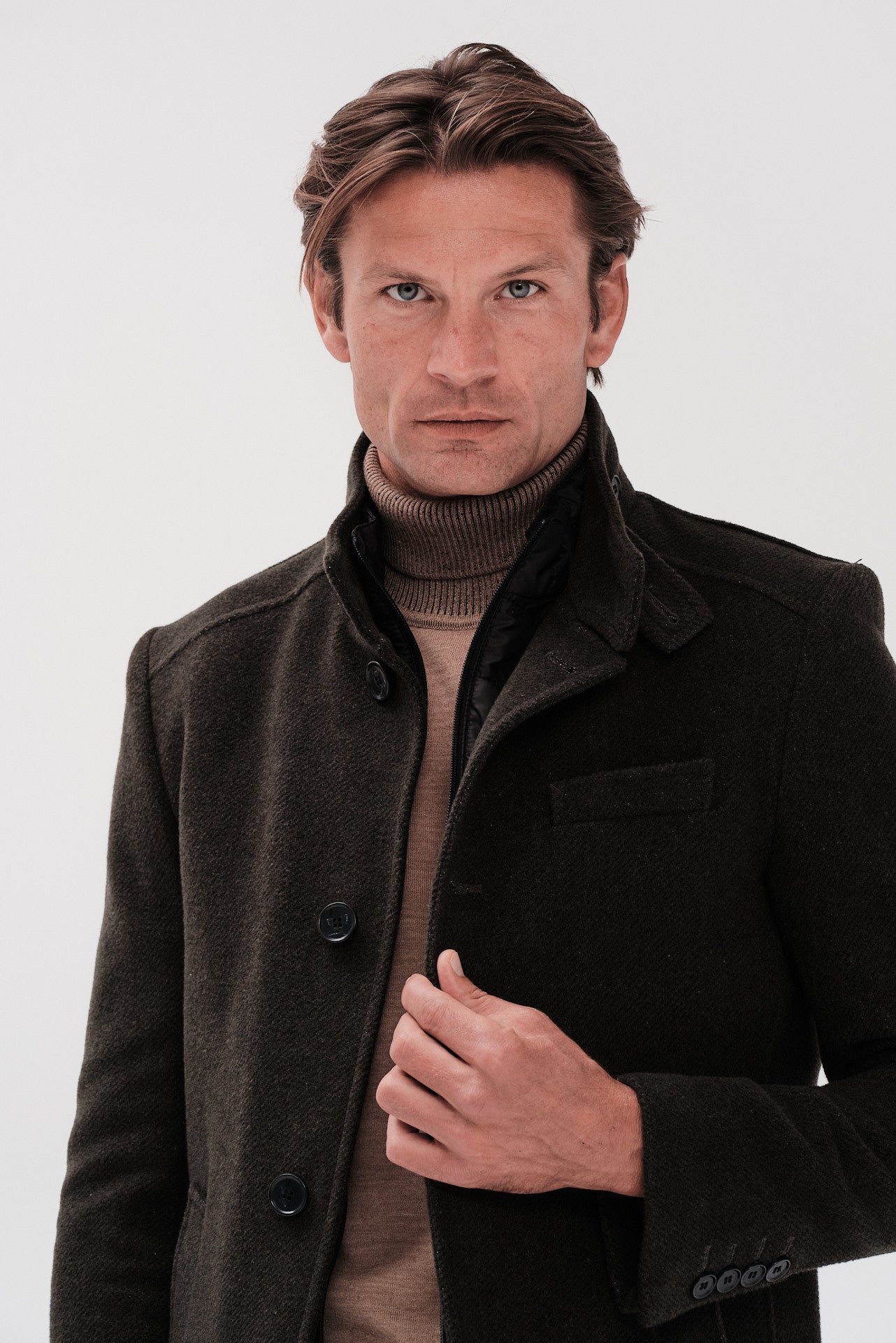 ΑΝΔΡΙΚΟ ΜΑΛΛΙΝΟ ΛΑΔΙ ΠΑΛΤΟ PORTOBELLO'S REGULAR FIT