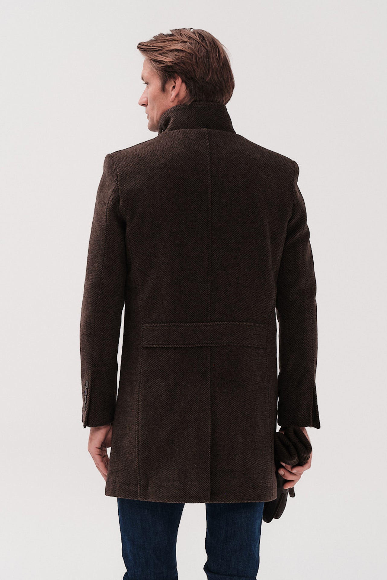 ΑΝΔΡΙΚΟ ΚΑΦΕ ΜΑΛΛΙΝΟ ΠΑΛΤΟ PORTOBELLO'S REGULAR FIT