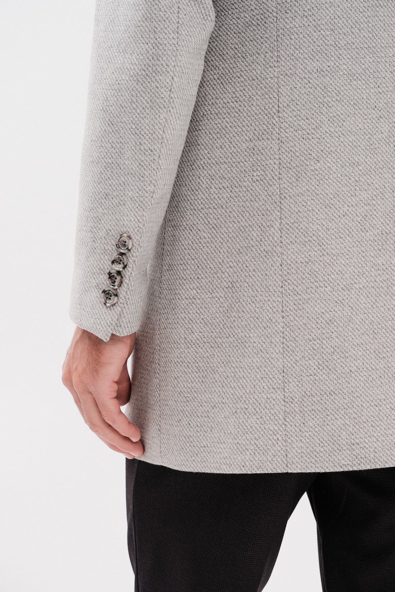 ΑΝΔΡΙΚΟ ΓΚΡΙ ΑΝΟΙΧΤΟ ΜΑΛΛΙΝΟ ΠΑΛΤΟ PORTOBELLO'S REGULAR FIT