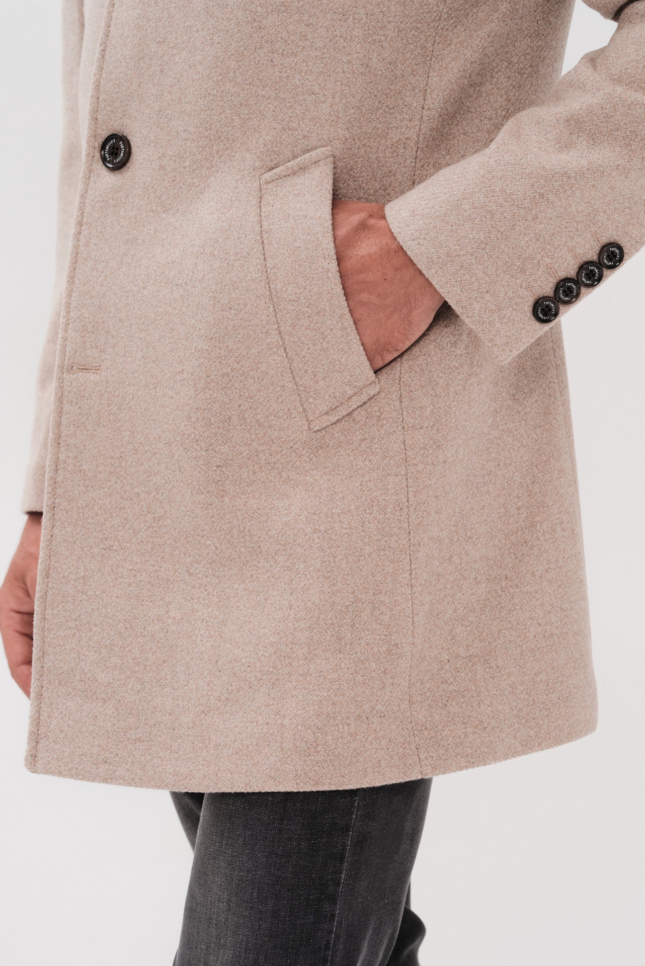 ΑΝΔΡΙΚΟ ΣΚΟΥΡΟ ΜΠΕΖ ΜΑΛΛΙΝΟ DRAGO ΠΑΛΤΟ PORTOBELLO'S REGULAR FIT