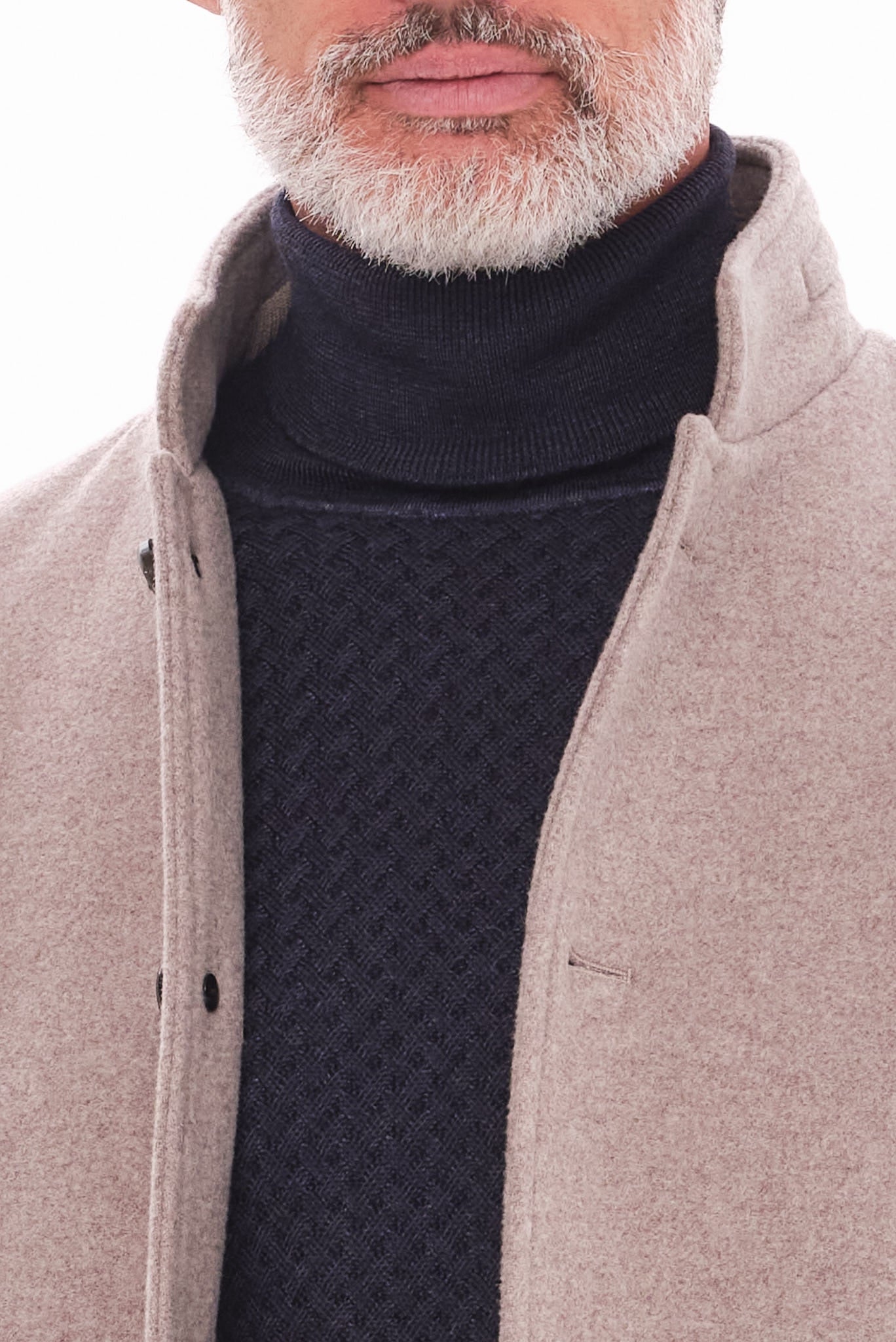 ΑΝΔΡΙΚΟ ΜΠΕΖ ΣΚΟΥΡΟ ΗΜΙΠΑΛΤΟ PORTOBELLO'S ΜΕ ΜΑΟ ΓΙΑΚΑ REGULAR FIT