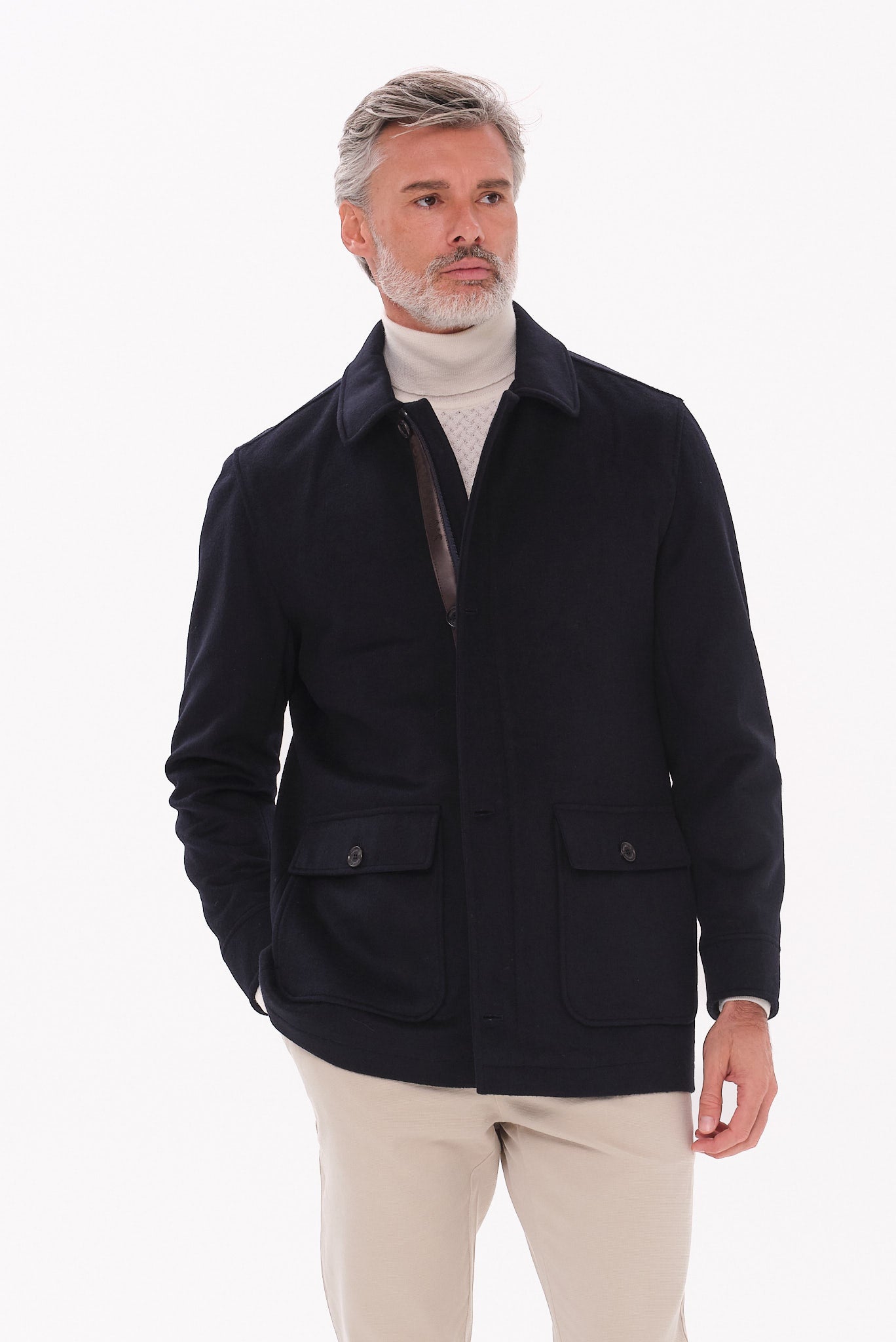 ΑΝΔΡΙΚΟ ΜΠΛΕ ΠΑΛΤΟ PORTOBELLO'S REGULAR FIT