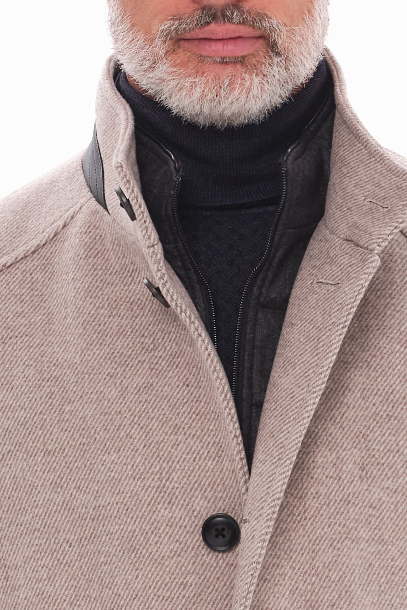 ΑΝΔΡΙΚΟ MPEZ ΣΚΟΥΡΟ ΠΑΛΤΟ PORTOBELLO'S REGULAR FIT