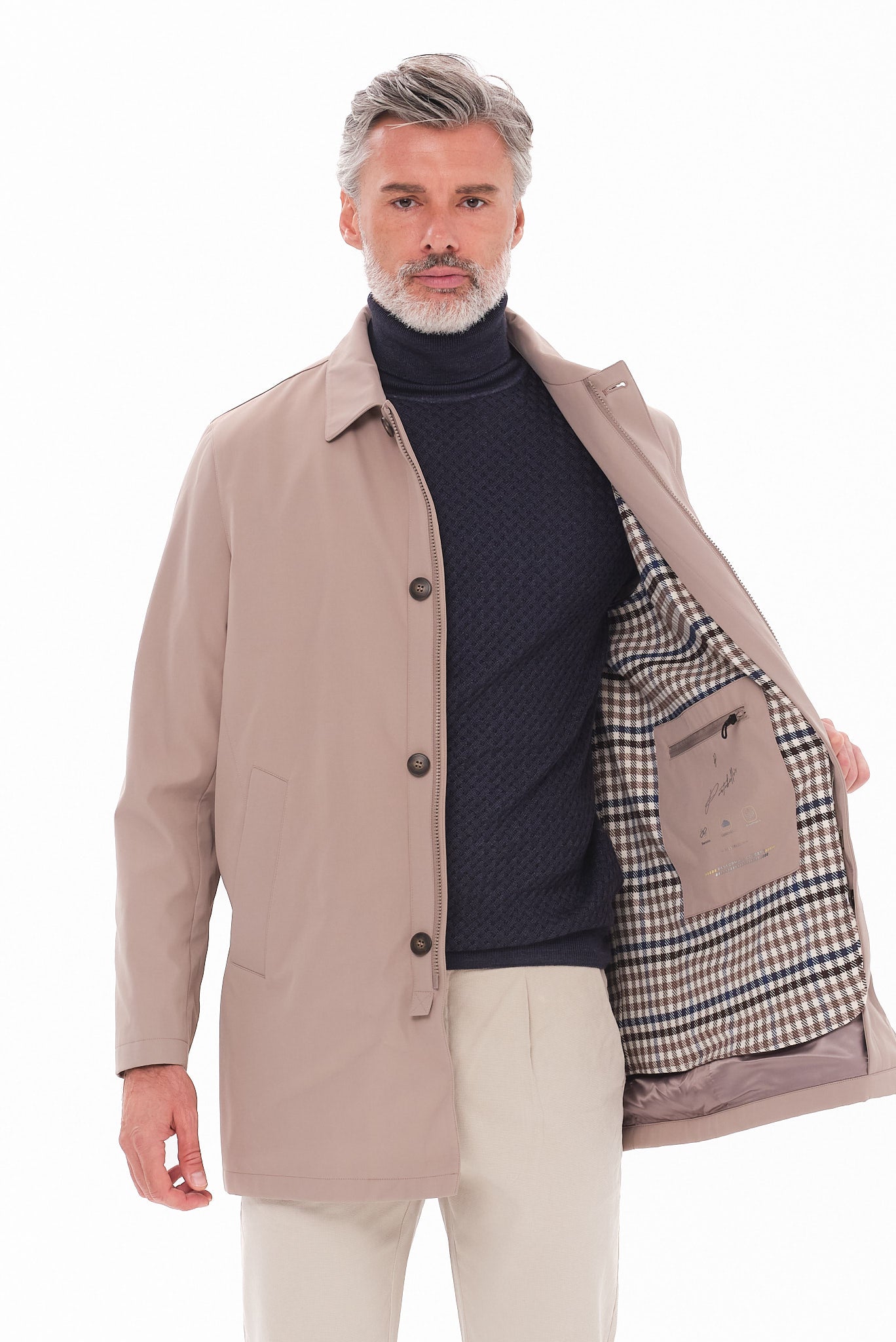 ΑΝΔΡΙΚΗ ΚΑΜΠΑΡΝΤΙΝΑ PORTOBELLO'S ΣΕ ΜΠΕΖ ΣΚΟΥΡΟ ΧΡΩΜΑ REGULAR FIT