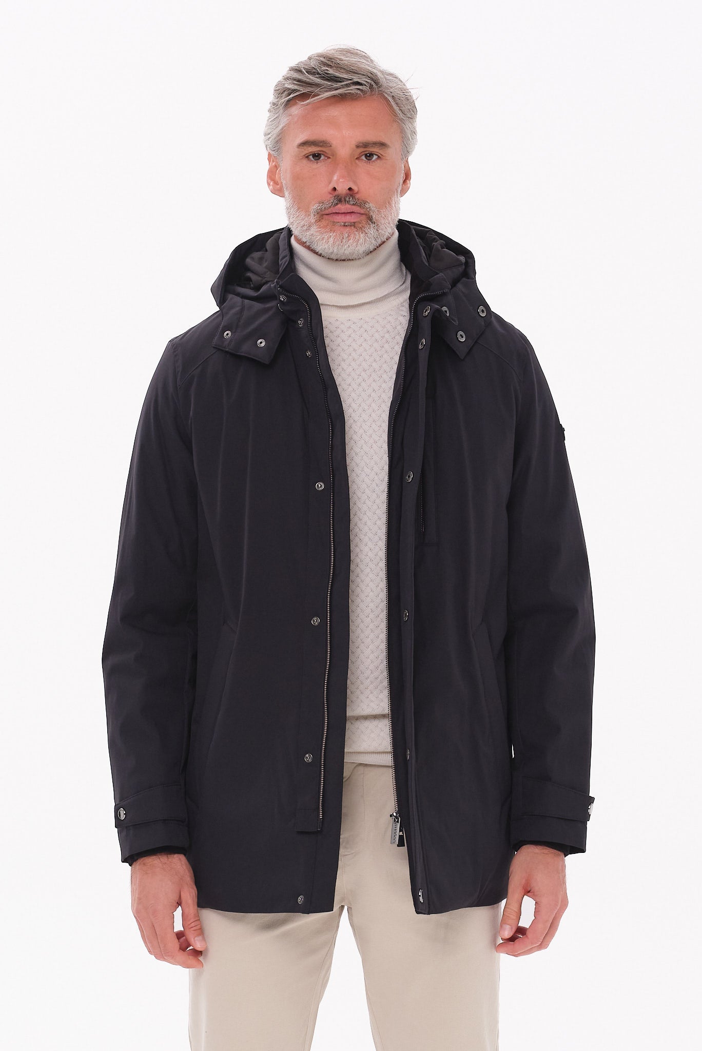 ΑΝΔΡΙΚΗ ΜΠΛΕ ΚΑΜΠΑΡΝΤΙΝΑ BUGATTI ΜΕ ΚΟΥΚΟΥΛΑ REGULAR FIT