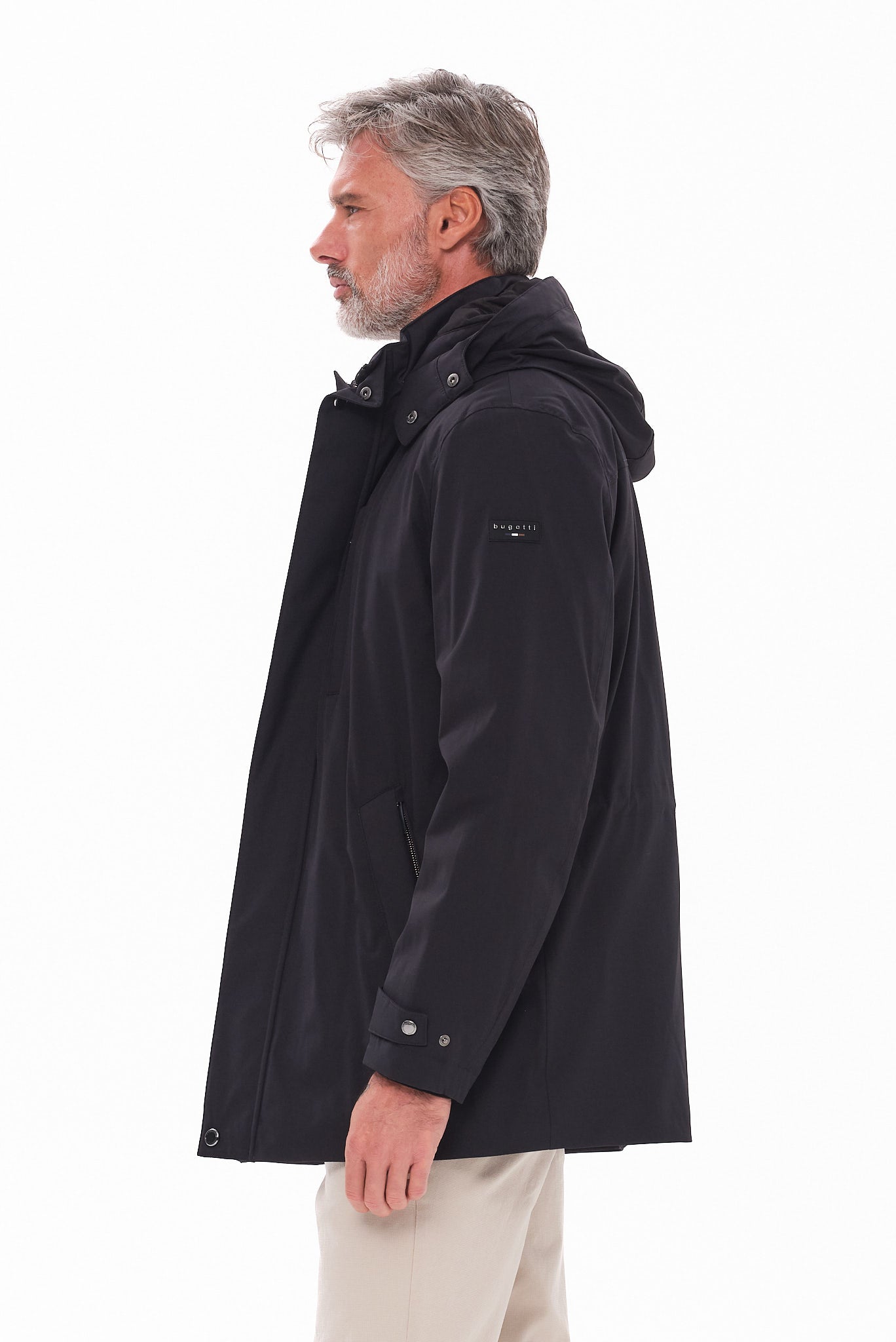 ΑΝΔΡΙΚΗ ΜΠΛΕ ΚΑΜΠΑΡΝΤΙΝΑ BUGATTI ΜΕ ΚΟΥΚΟΥΛΑ REGULAR FIT