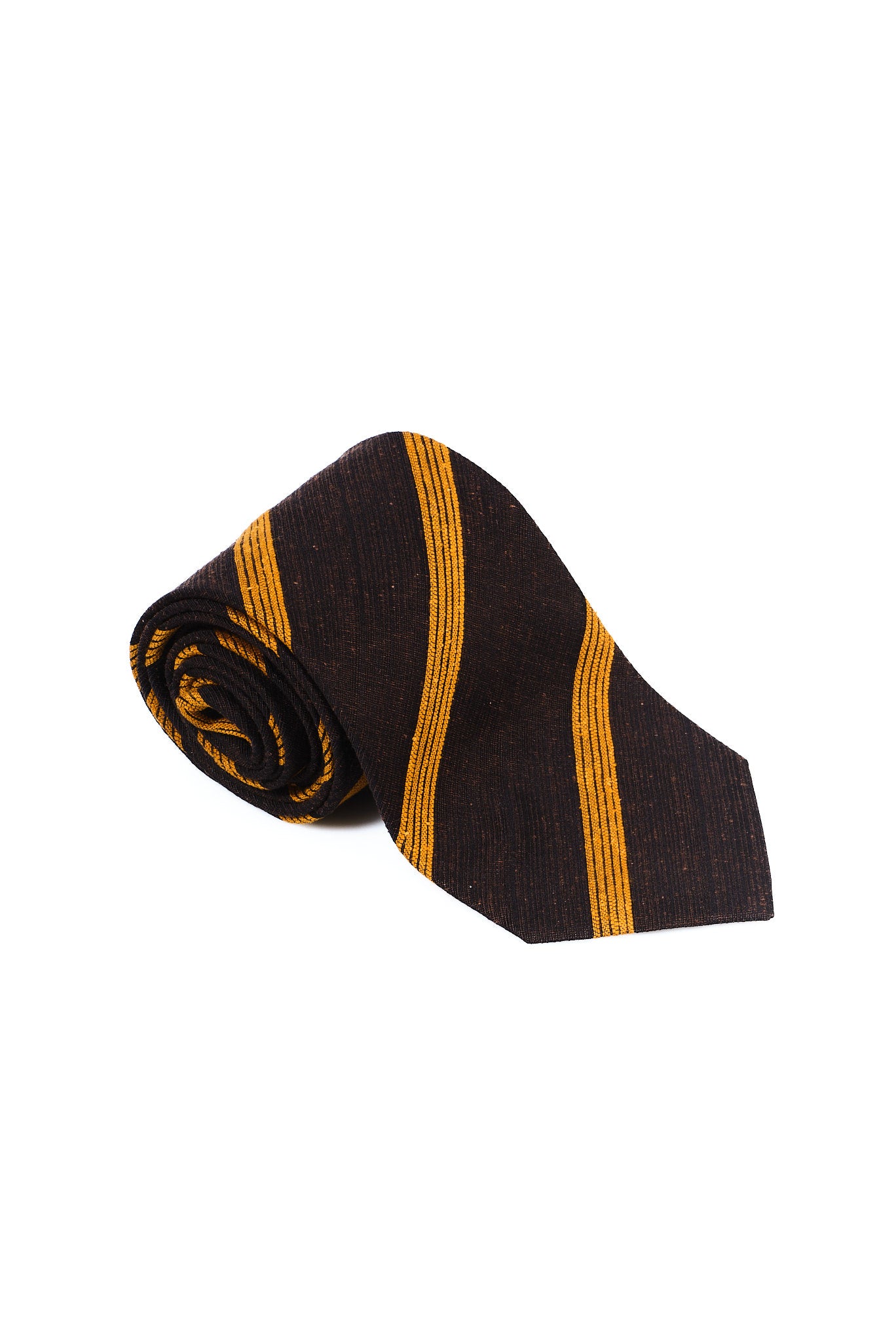 ΑΝΔΡΙΚΗ ΜΕΤΑΞΩΤΗ ΓΡΑΒΑΤΑ CLUB PORTOBELLO'S ΣΕ ΚΑΦΕ ΧΡΩΜΑ ΚΑΙ ΤΑΜΠΑ ΛΕΠΤΟΜΕΡΕΙΕΣ