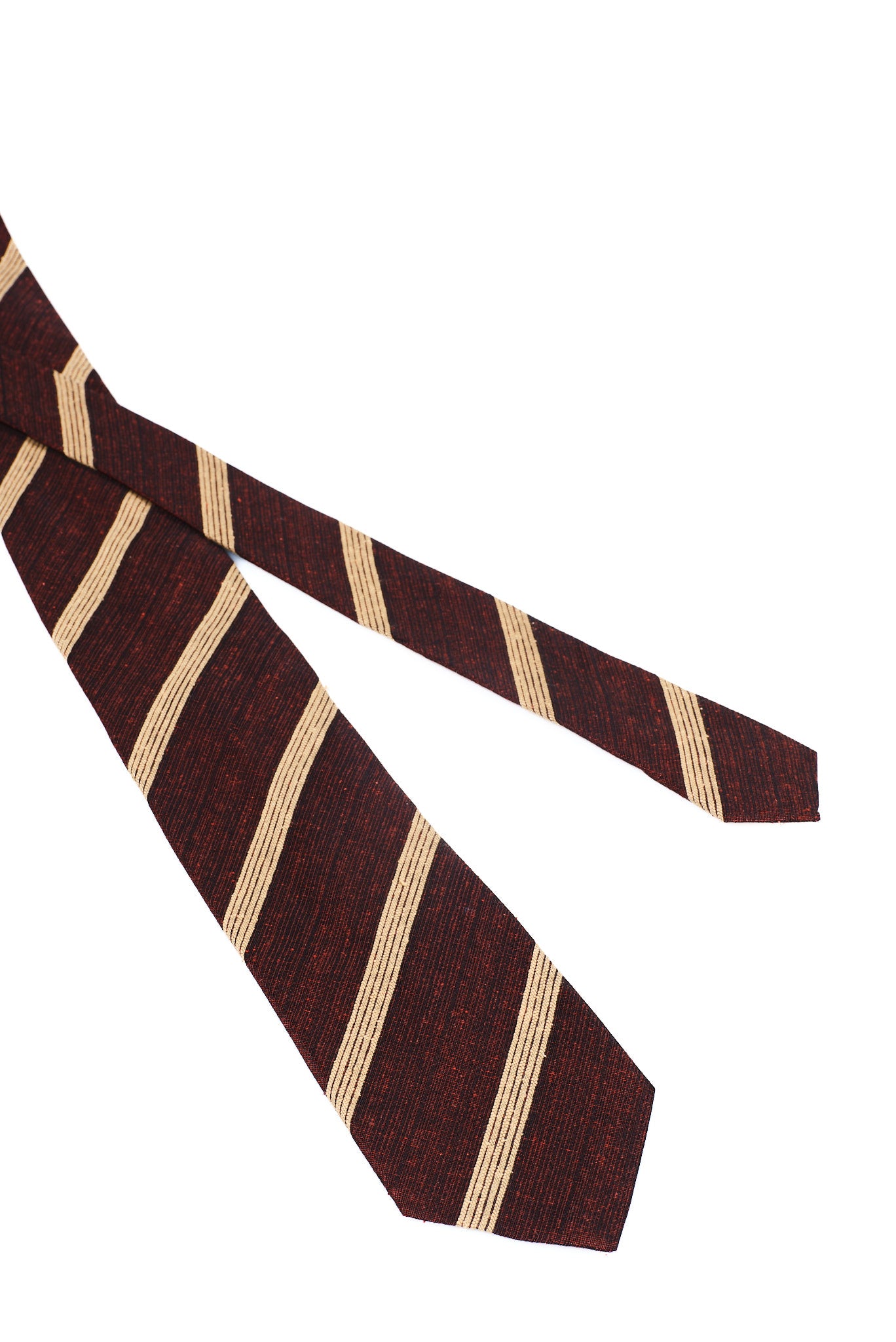 ΑΝΔΡΙΚΗ ΜΕΤΑΞΩΤΗ ΓΡΑΒΑΤΑ CLUB PORTOBELLO'S ΣΕ ΚΕΡΑΜΙΔΙ ΧΡΩΜΑ ΚΑΙ ΜΠΕΖ ΛΕΠΤΟΜΕΡΕΙΕΣ