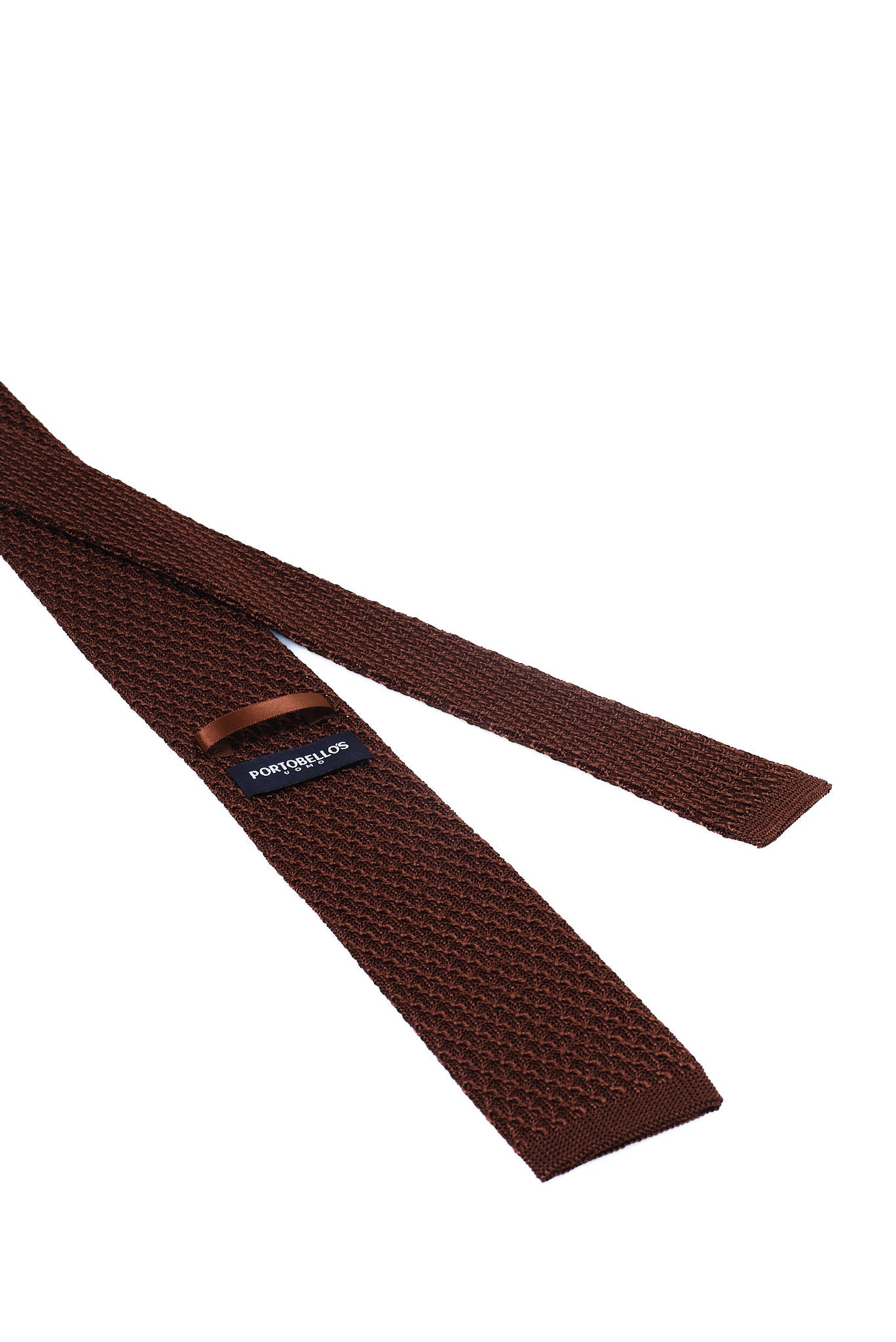 ΑΝΔΡΙΚΗ ΠΛΕΚΤΗ ΜΕΤΑΞΩΤΗ ΓΡΑΒΑΤΑ PORTOBELLO'S ΣΕ ΚΑΦΕ ΑΠΟΧΡΩΣΗ