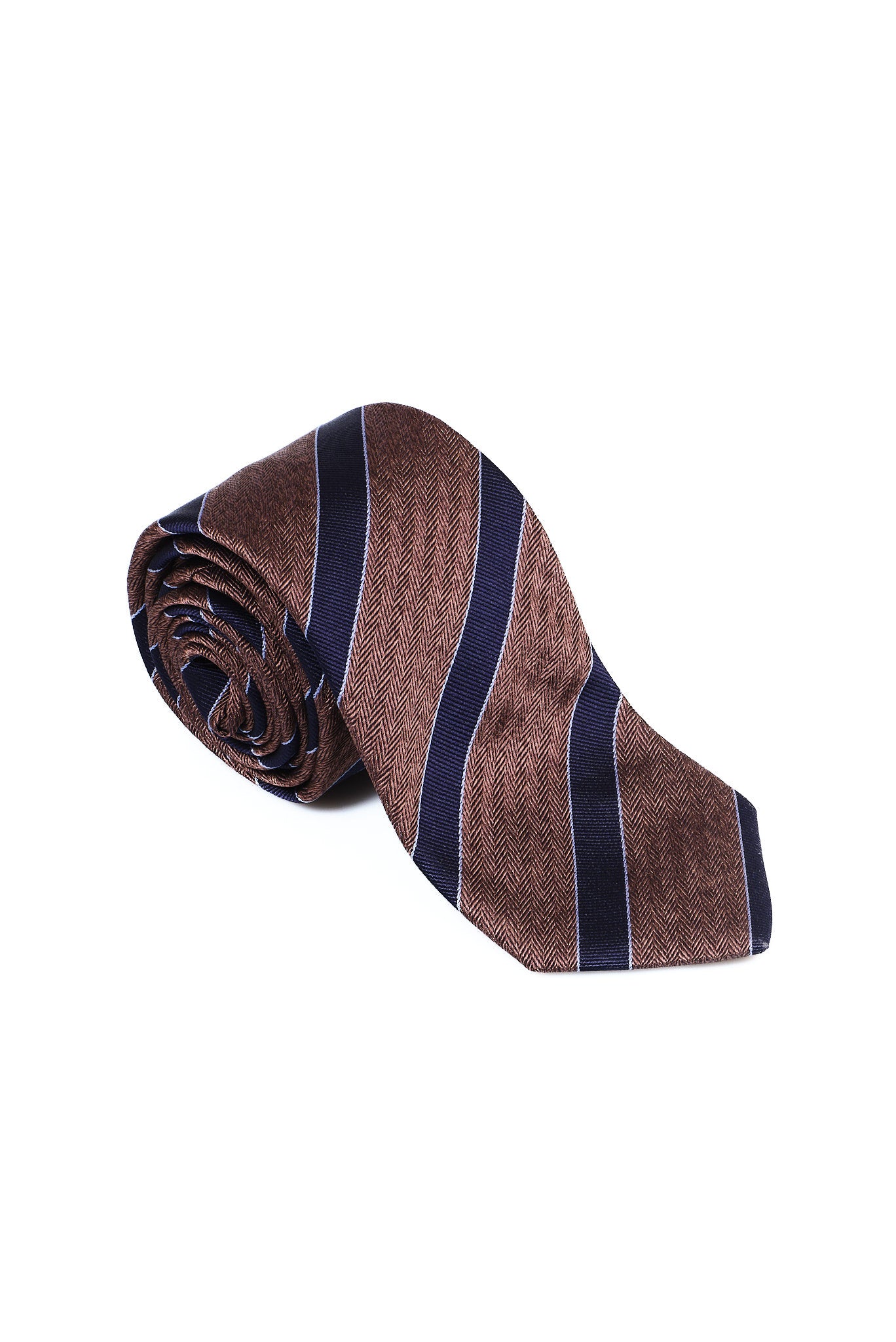 ΑΝΔΡΙΚΗ ΜΕΤΑΞΩΤΗ ΓΡΑΒΑΤΑ PORTOBELLO'S ΣΕ ΚΑΦΕ ΜΠΛΕ ΑΠΟΧΡΩΣΗ