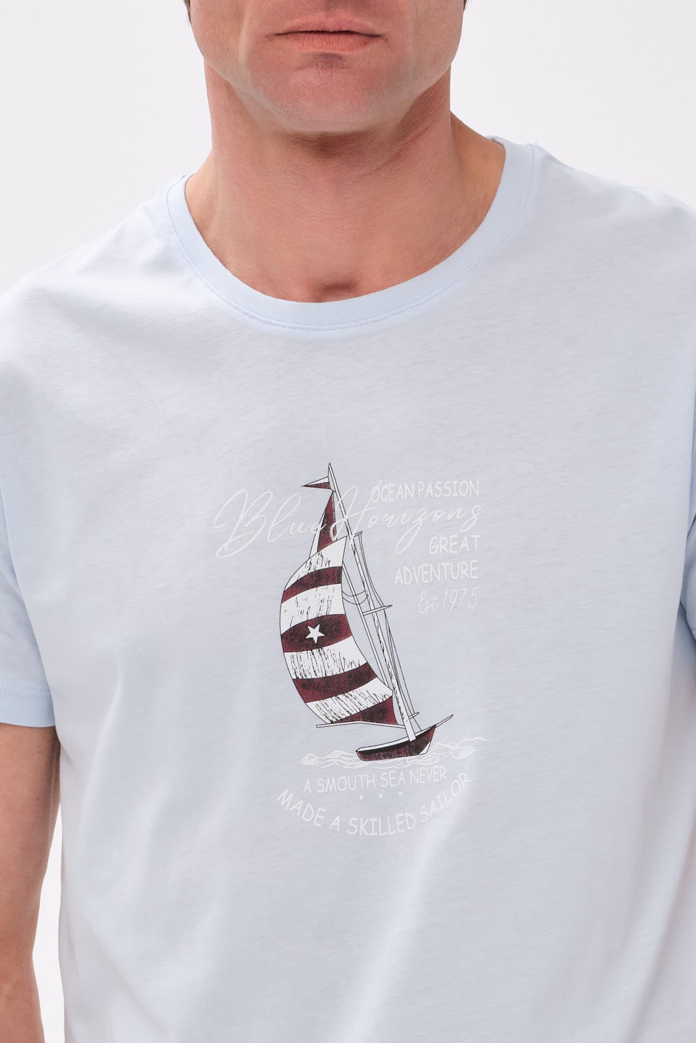 PORTOBELLO'S ΣΙΕΛ NAUTICAL T-SHIRT "BLUE HORIZONS" EDITION