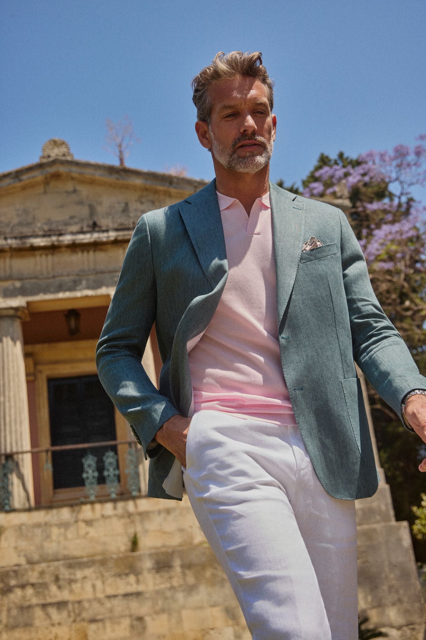 ΑΝΔΡΙΚΟ ΡΟΖ ΚΟΝΤΟΜΑΝΙΚΟ ΠΛΕΚΤΟ POLO PORTOBELLO'S REGULAR FIT
