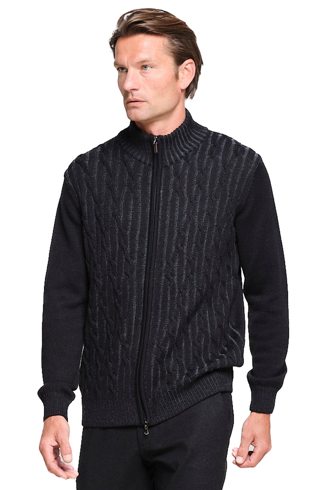 ΑΝΔΡΙΚΗ ΜΑΥΡΗ-ΓΚΡΙ ΖΑΚΕΤΑ ΜΕ ΜΟΤΙΒΟ REGULAR FIT PORTOBELLO'S