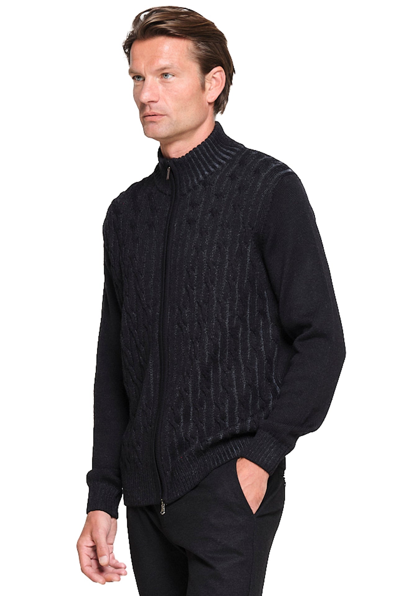 ΑΝΔΡΙΚΗ ΜΑΥΡΗ-ΓΚΡΙ ΖΑΚΕΤΑ ΜΕ ΜΟΤΙΒΟ REGULAR FIT PORTOBELLO'S