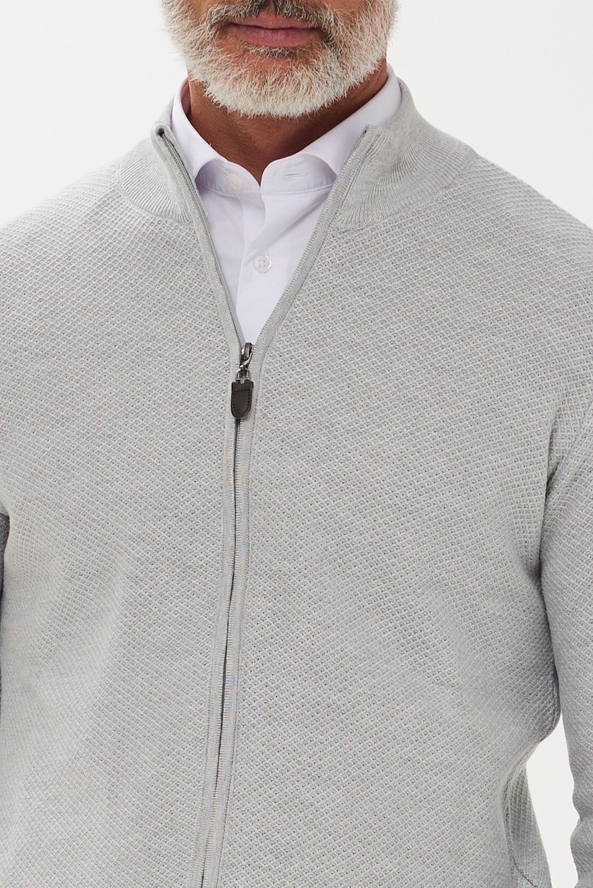 ΑΝΔΡΙΚΗ ΖΑΚΕΤΑ CARDIGAN PORTOBELLO'S ΣΕ ΓΚΡΙ ΑΝΟΙΧΤΟ ΧΡΩΜΑ REGULAR FIT