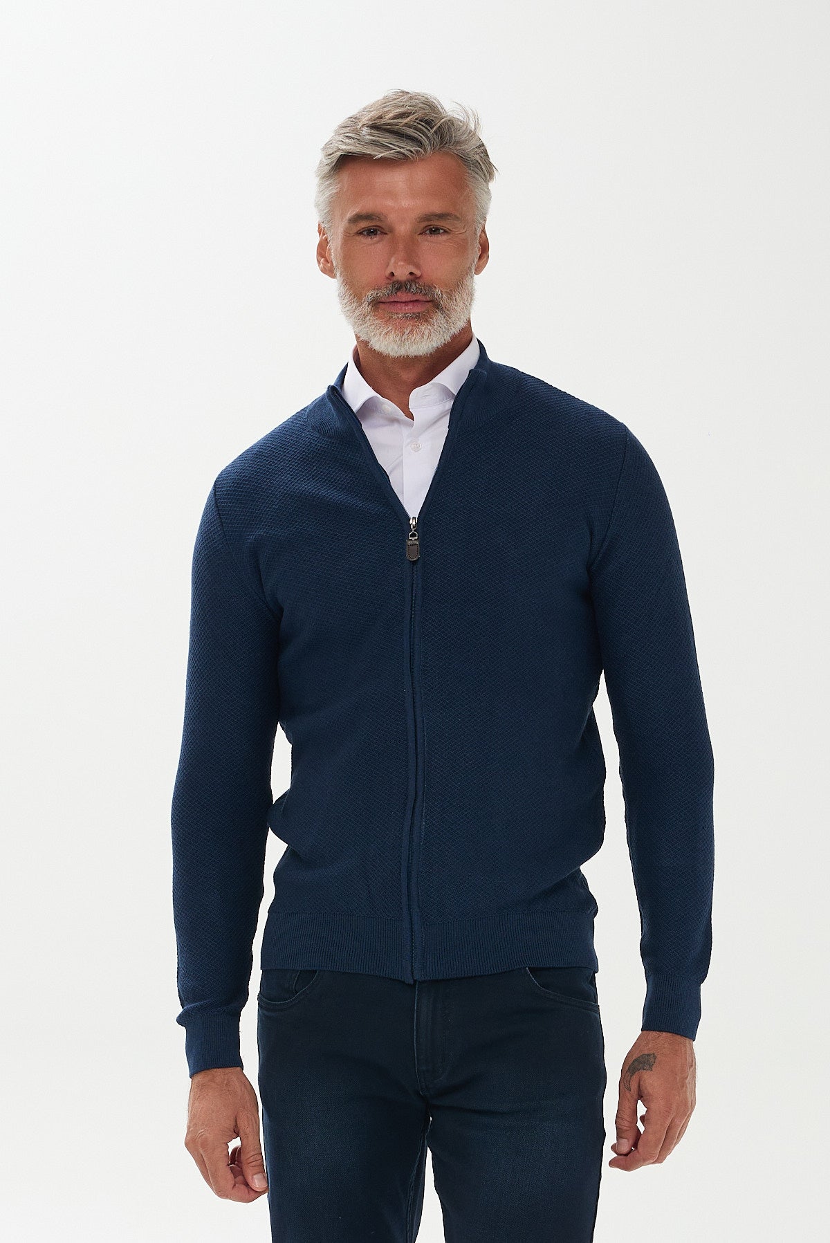 ΑΝΔΡΙΚΗ ΖΑΚΕΤΑ CARDIGAN PORTOBELLO'S ΣΕ INDIGO ΧΡΩΜΑ REGULAR FIT