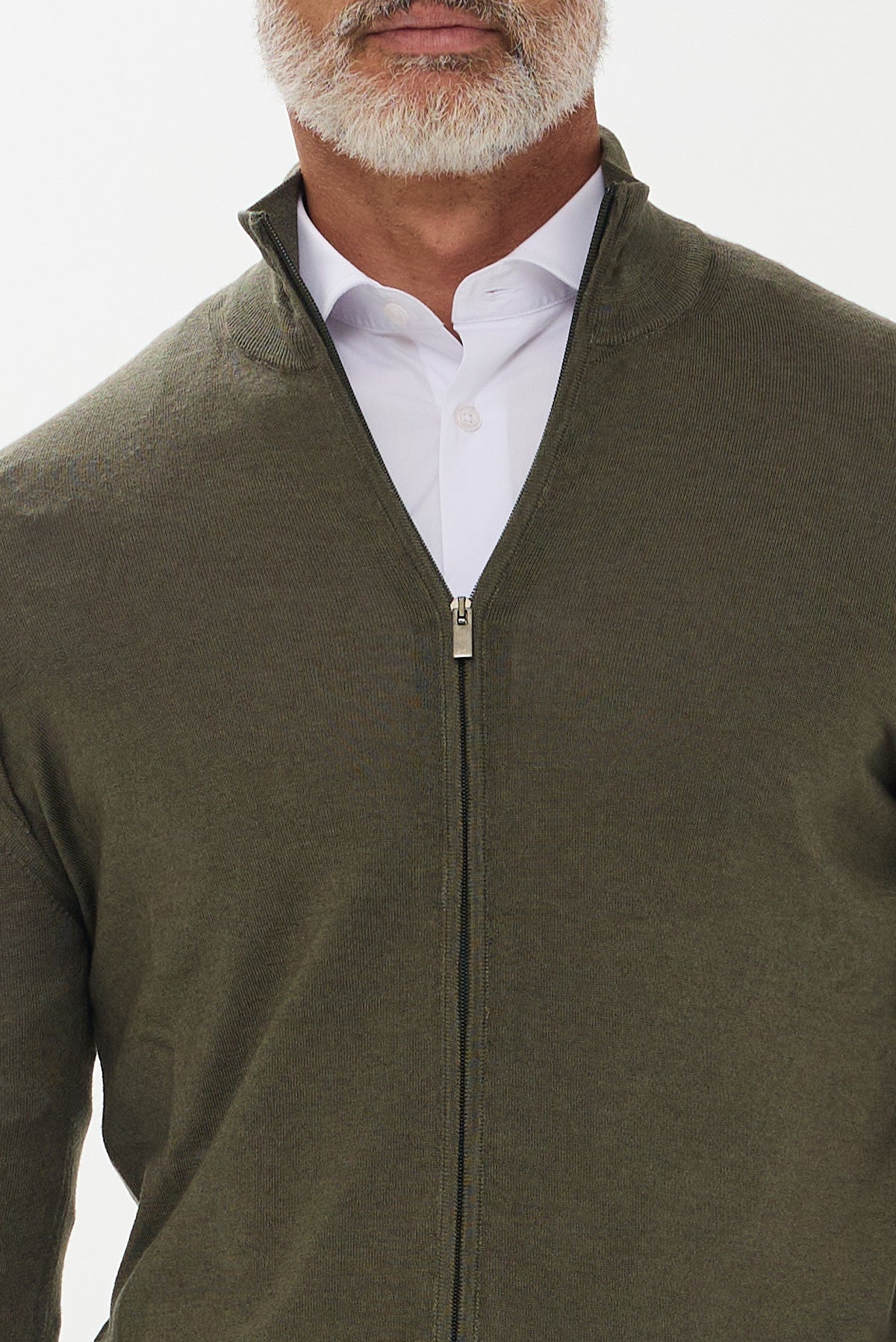 ΑΝΔΡΙΚΗ ΜΑΛΛΙΝΗ ΖΑΚΕΤΑ CARDIGAN ΣΕ ΛΑΔΙ ΧΡΩΜΑ PORTOBELLO'S REGULAR FIT