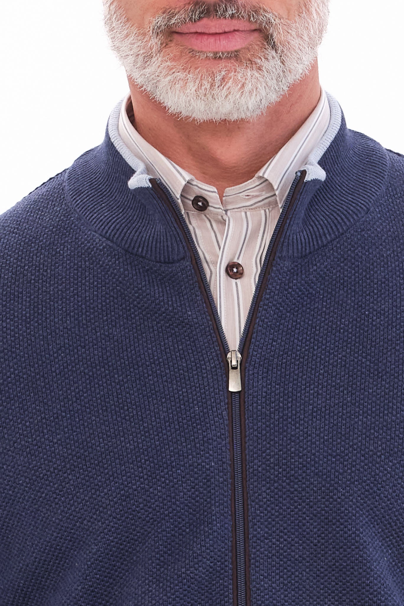 ΑΝΔΡΙΚΗ ΜΠΛΕ ΖΑΚΕΤΑ CARDIGAN PORTOBELLO'S REGULAR FIT ΜΕ ΜΙΚΡΟΣΧΕΔΙΟ