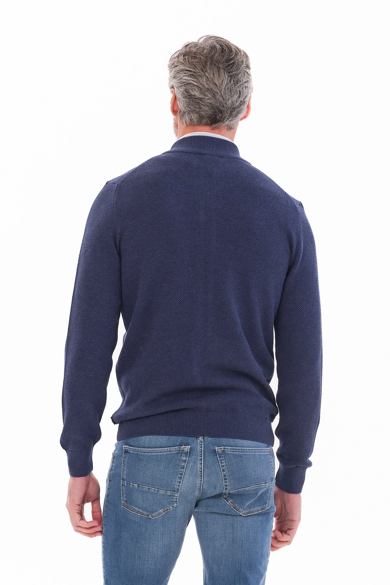 ΑΝΔΡΙΚΗ ΜΠΛΕ ΖΑΚΕΤΑ CARDIGAN PORTOBELLO'S REGULAR FIT ΜΕ ΜΙΚΡΟΣΧΕΔΙΟ