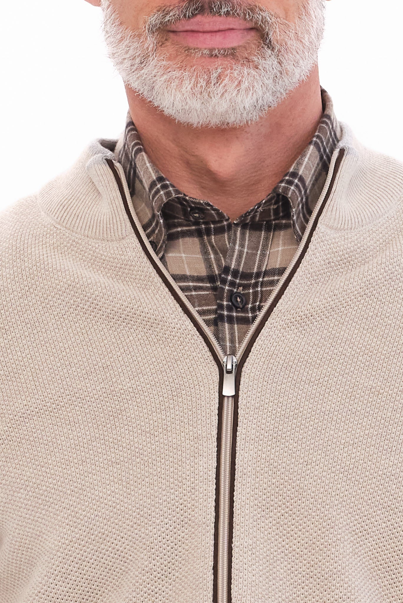 ΑΝΔΡΙΚΗ ΜΠΕΖ ΣΚΟΥΡΟ ΖΑΚΕΤΑ CARDIGAN PORTOBELLO'S REGULAR FIT ΜΕ ΜΙΚΡΟΣΧΕΔΙΟ