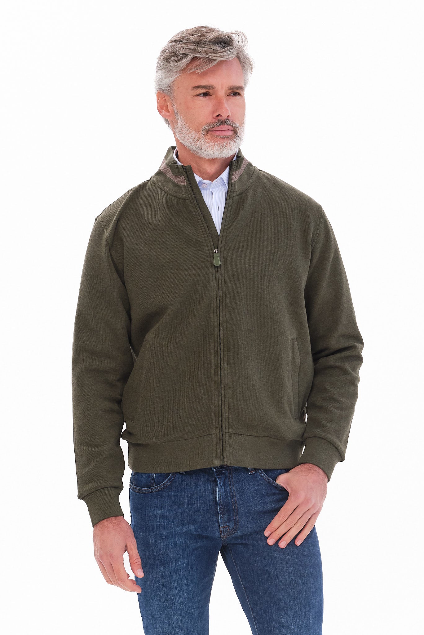 ΑΝΔΡΙΚΗ ΛΑΔΙ ΖΑΚΕΤΑ CARDIGAN PORTOBELLO'S REGULAR FIT