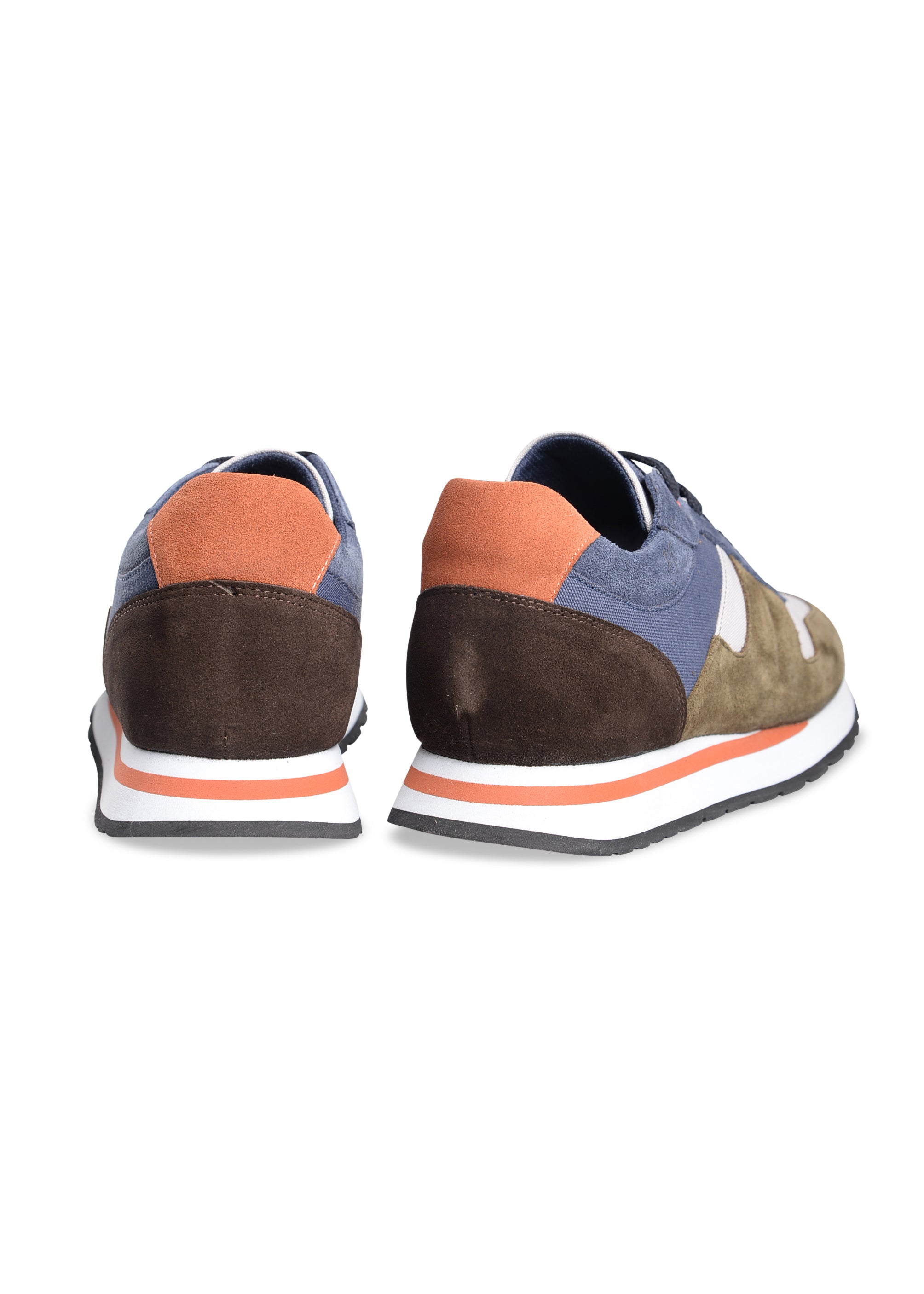 ΑΝΔΡΙΚΑ ΠΑΠΟΥΤΣΙΑ SNEAKERS PORTOBELLO'S ΛΑΔΙ ΜΕ ΜΠΛΕ ΚΑΦΕ ΚΑΙ ΠΟΡΤΟΚΑΛΙ ΛΕΠΤΟΜΕΡΕΙΕΣ