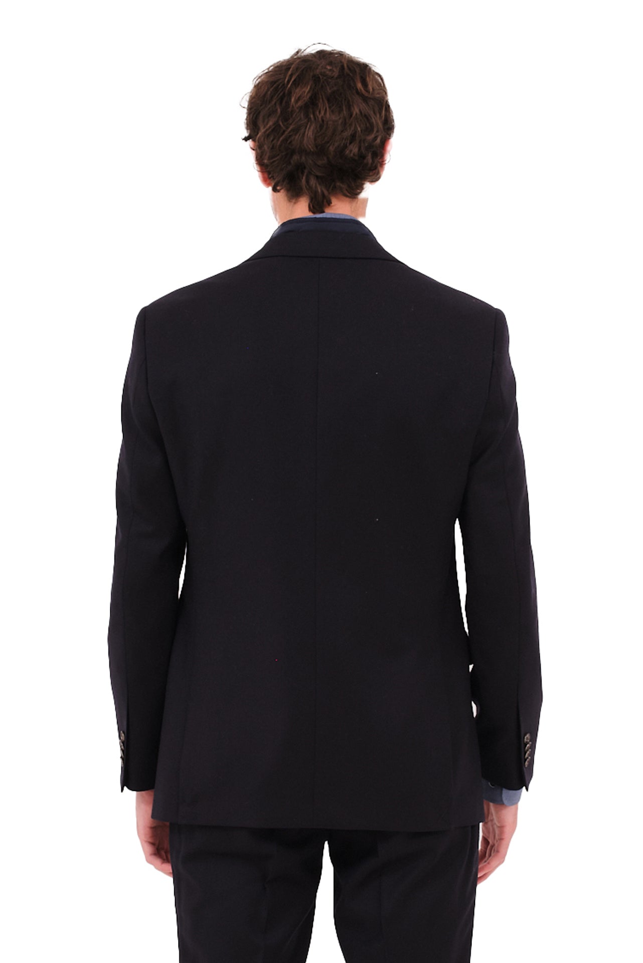 ΑΝΔΡΙΚΟ ΜΠΛΕ ΣΑΚΑΚΙ PORTOBELLO'S ΜΕ ΜΠΛΕ ΑΠΟΣΠΩΜΕΝΗ ΜΟΣΤΡΑ SLIM FIT