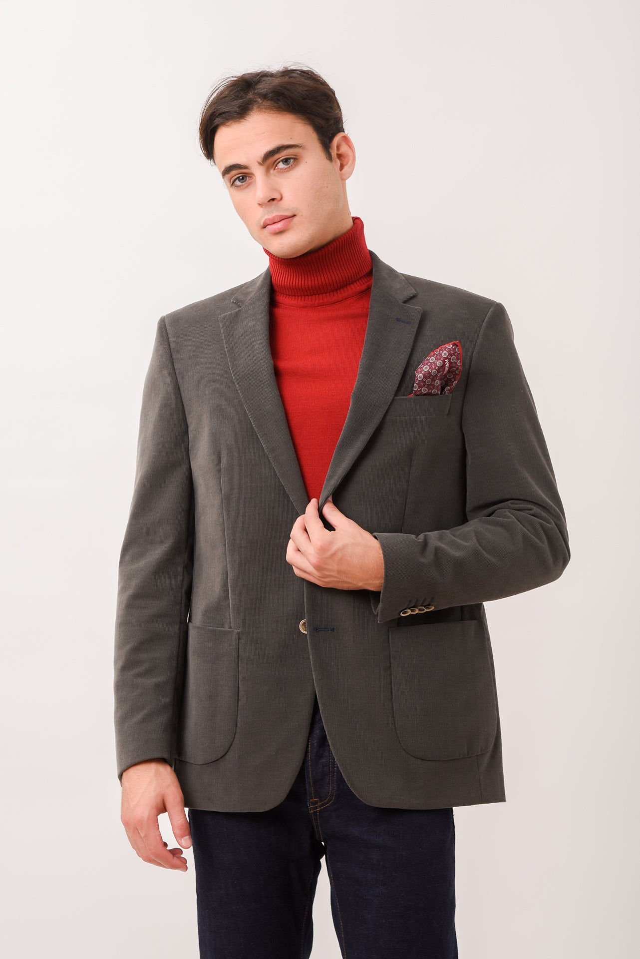 ΑΝΔΡΙΚΟ ΣΑΚΑΚΙ ΔΙΚΟΥΜΠΟ ΚΟΤΛΕ PORTOBELLO'S ΣΕ ΓΚΡΙ-ΛΑΔΙ ΧΡΩΜΑ