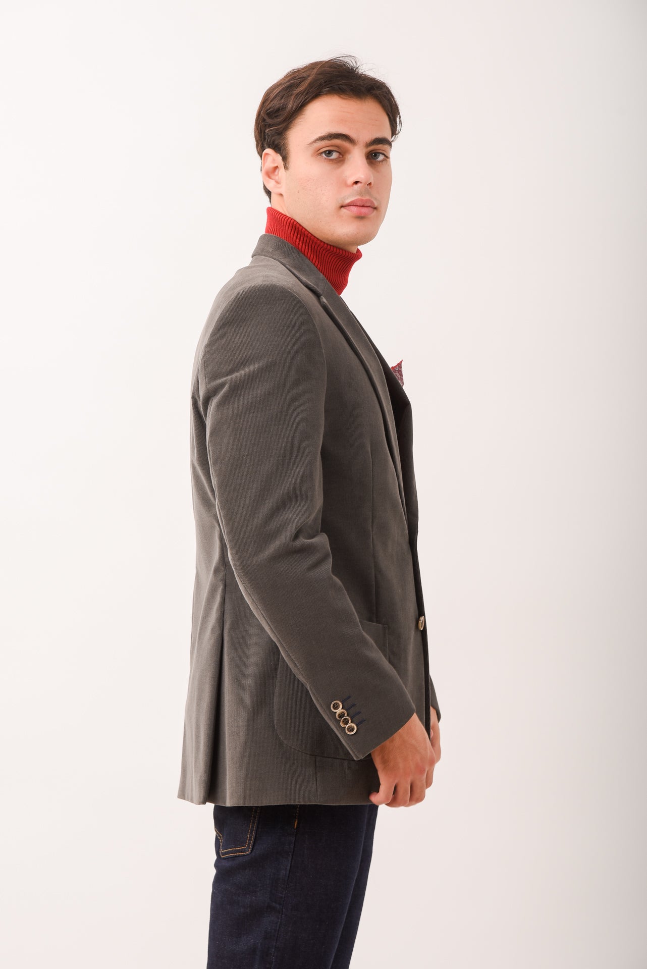 ΑΝΔΡΙΚΟ ΣΑΚΑΚΙ ΔΙΚΟΥΜΠΟ ΚΟΤΛΕ PORTOBELLO'S ΣΕ ΓΚΡΙ-ΛΑΔΙ ΧΡΩΜΑ