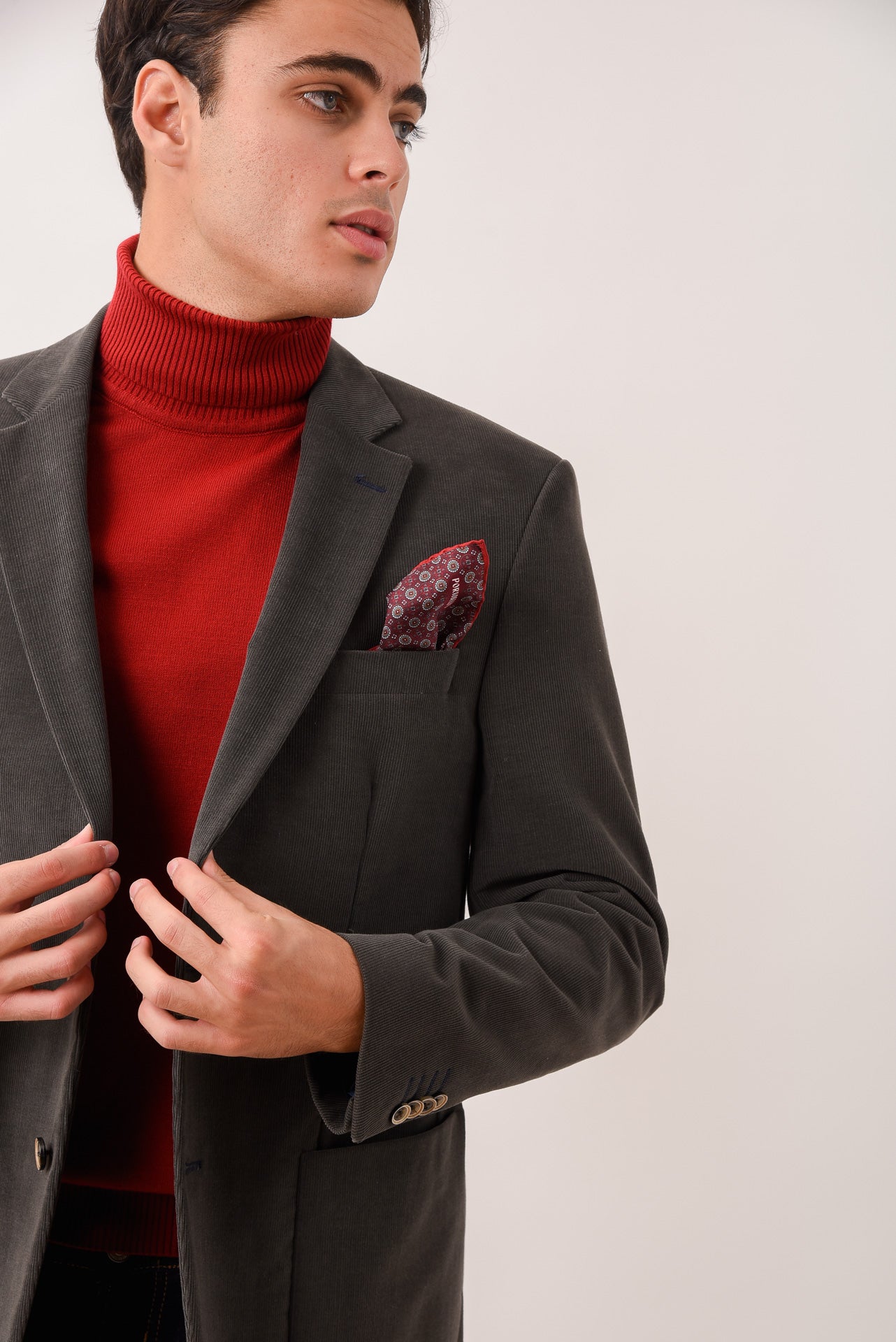 ΑΝΔΡΙΚΟ ΣΑΚΑΚΙ ΔΙΚΟΥΜΠΟ ΚΟΤΛΕ PORTOBELLO'S ΣΕ ΓΚΡΙ-ΛΑΔΙ ΧΡΩΜΑ