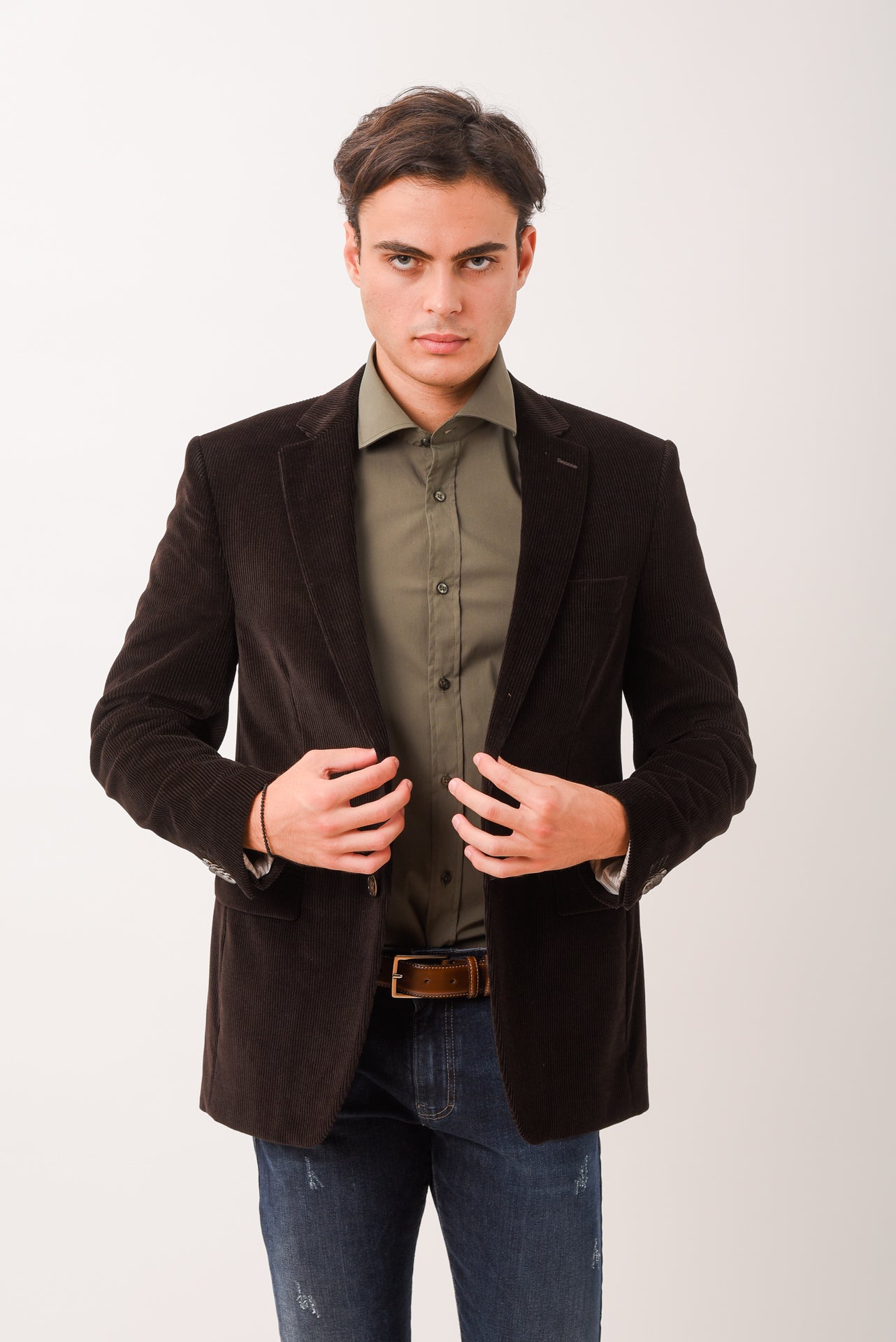 ΑΝΔΡΙΚΟ ΣΑΚΑΚΙ ΔΙΚΟΥΜΠΟ ΚΟΤΛΕ PORTOBELLO'S ΣΕ ΚΑΦΕ ΧΡΩΜΑ