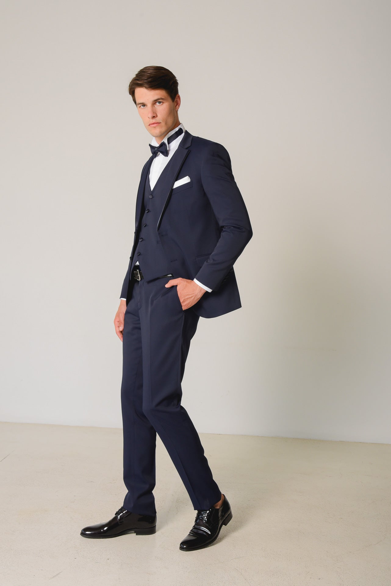 ΑΝΔΡΙΚΟ ΚΟΣΤΟΥΜΙ PORTOBELLO'S ΜΠΛΕ THREE PIECES