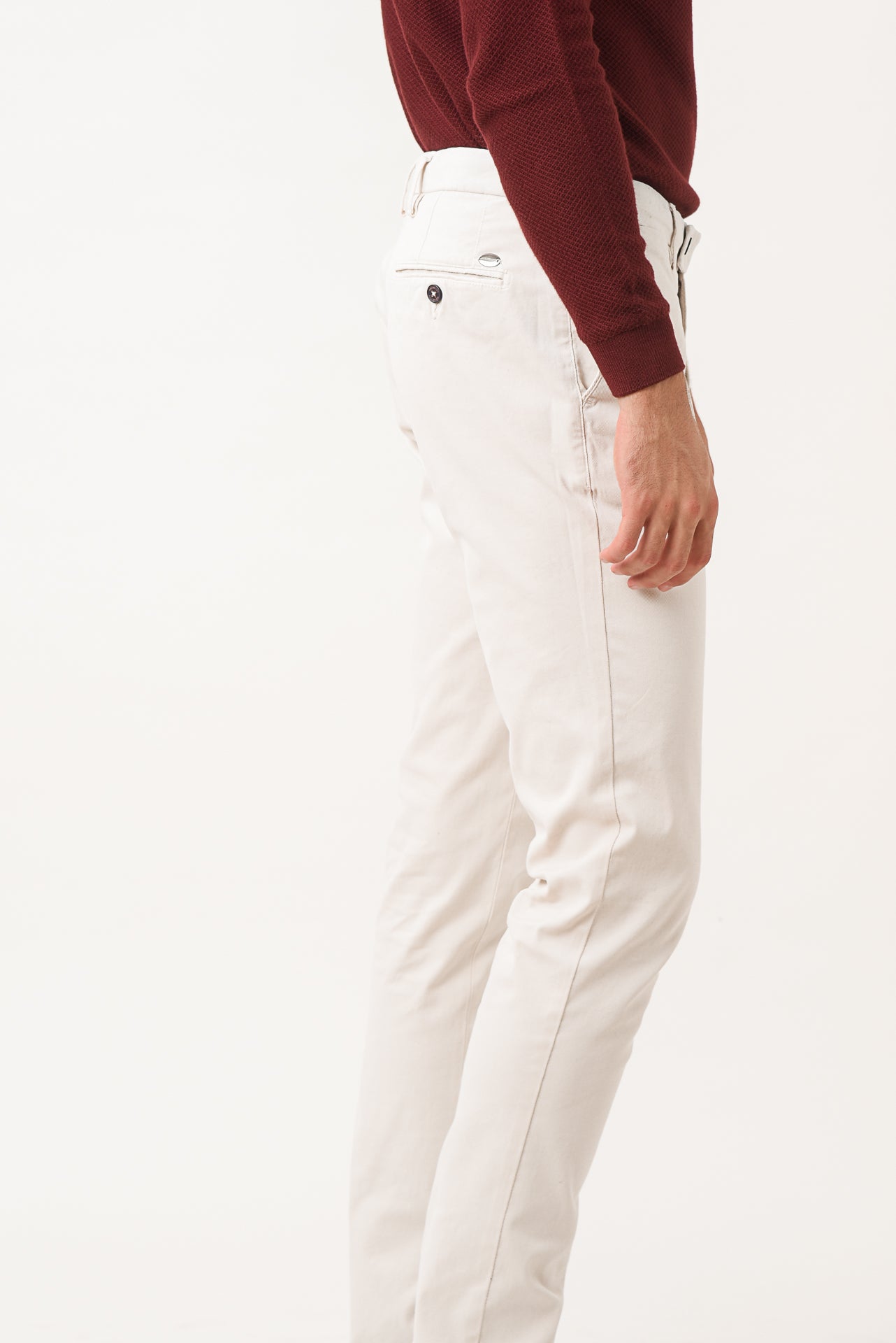 ΑΝΔΡΙΚΟ ΠΑΝΤΕΛΟΝΙ CHINOS PORTOBELLO'S ΣΕ ΕΚΡΟΥ ΧΡΩΜΑ SLIM FIT