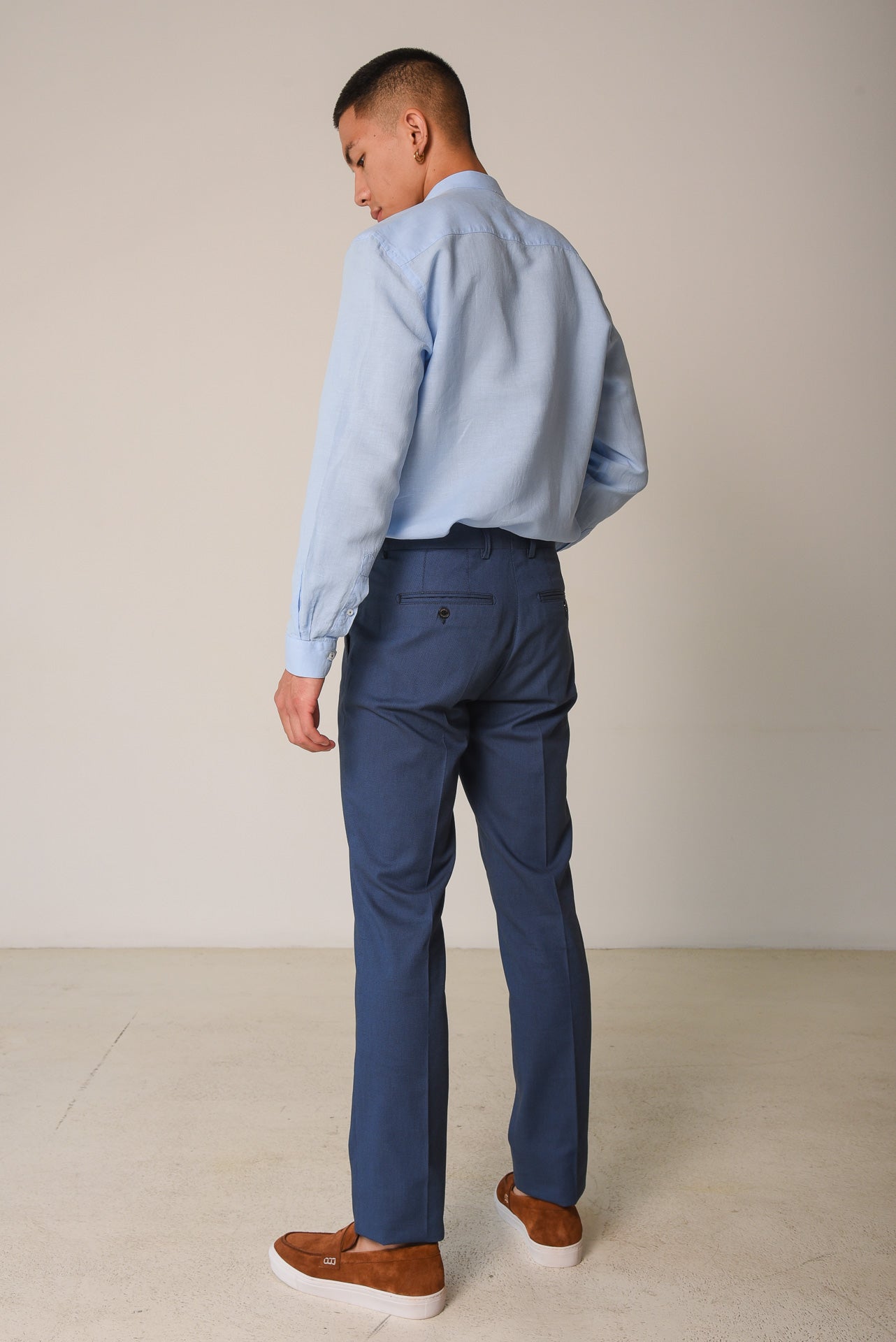 ΑΝΔΡΙΚΟ ΠΑΝΤΕΛΟΝΙ CHINOS LES GENT'S RAF ΑΠΟΧΡΩΣΗ ΜΕ ΜΙΚΡΟΣΧΕΔΙΟ REGULAR FIT