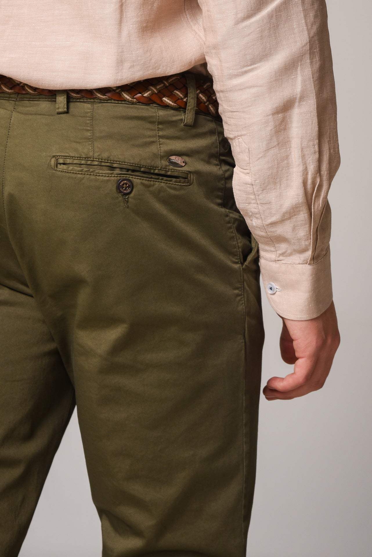 ΑΝΔΡΙΚΟ ΠΑΝΤΕΛΟΝΙ CHINOS PORTOBELLO'S ΛΑΔΙ ΧΡΩΜΑ ΣΤΕΝΗ ΓΡΑΜΜΗ