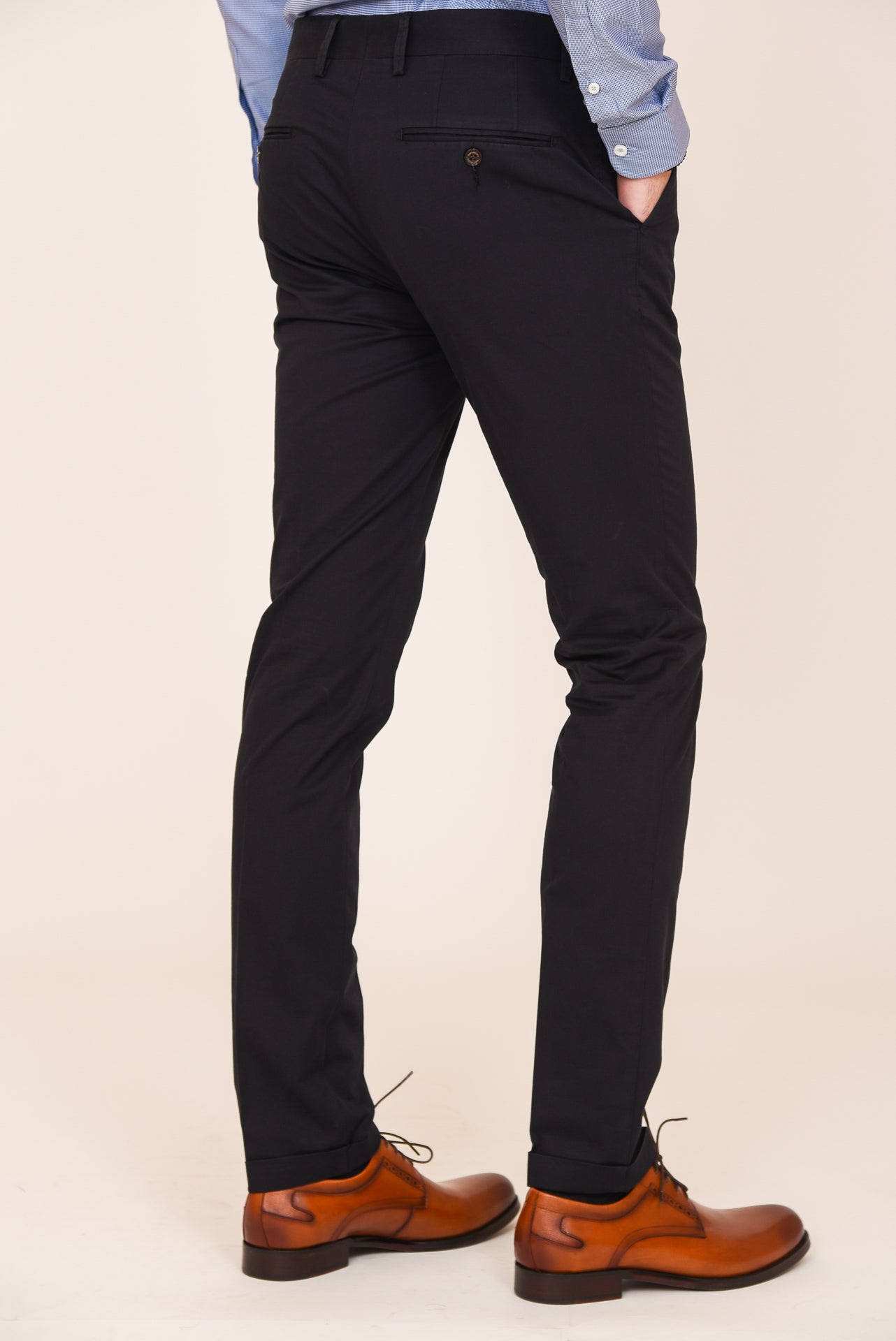 ΑΝΔΡΙΚΟ ΠΑΝΤΕΛΟΝΙ CHINOS PORTOBELLO'S DARK BLUE ΣΕ SLIM ΓΡΑΜΜΗ