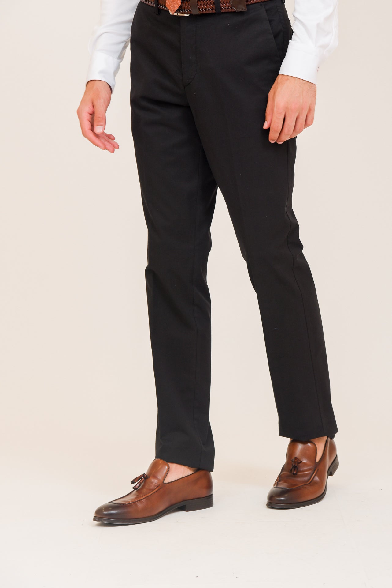 ΑΝΔΡΙΚΟ ΠΑΝΤΕΛΟΝΙ CHINOS PORTOBELLO'S ΜΑΥΡΟ ΧΡΩΜΑ ΚΛΑΣΙΚΗ ΓΡΑΜΜΗ