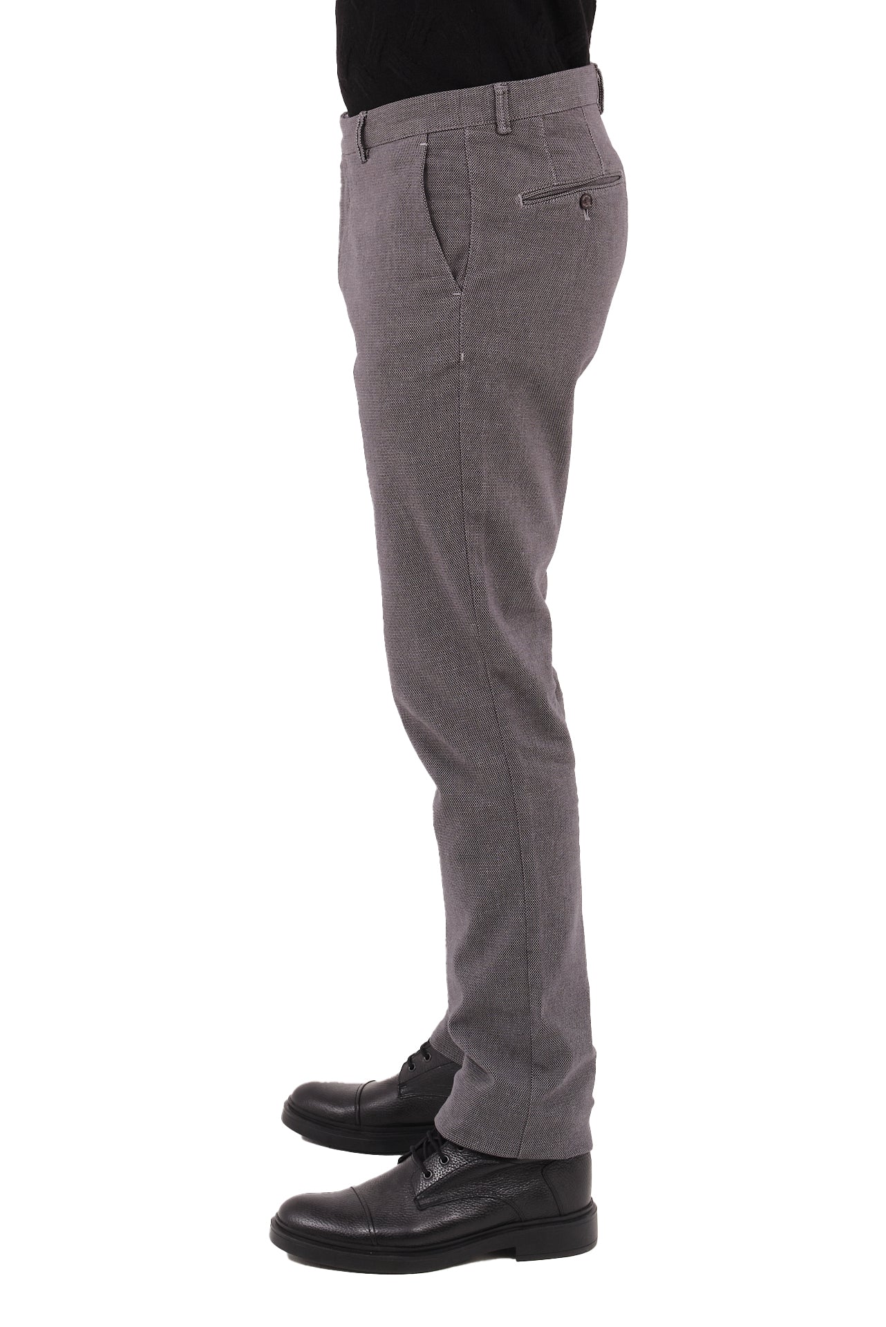 ΑΝΔΡΙΚΟ ΠΑΝΤΕΛΟΝΙ CHINOS PORTOBELLO'S ΣΕ ΓΚΡΙ ΣΚΟΥΡΟ ΧΡΩΜΑ ΜΕ ΜΙΚΡΟΣΧΕΔΙΟ