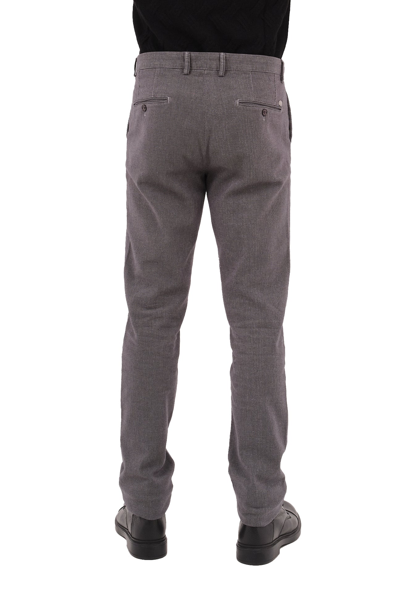 ΑΝΔΡΙΚΟ ΠΑΝΤΕΛΟΝΙ CHINOS PORTOBELLO'S ΣΕ ΓΚΡΙ ΣΚΟΥΡΟ ΧΡΩΜΑ ΜΕ ΜΙΚΡΟΣΧΕΔΙΟ